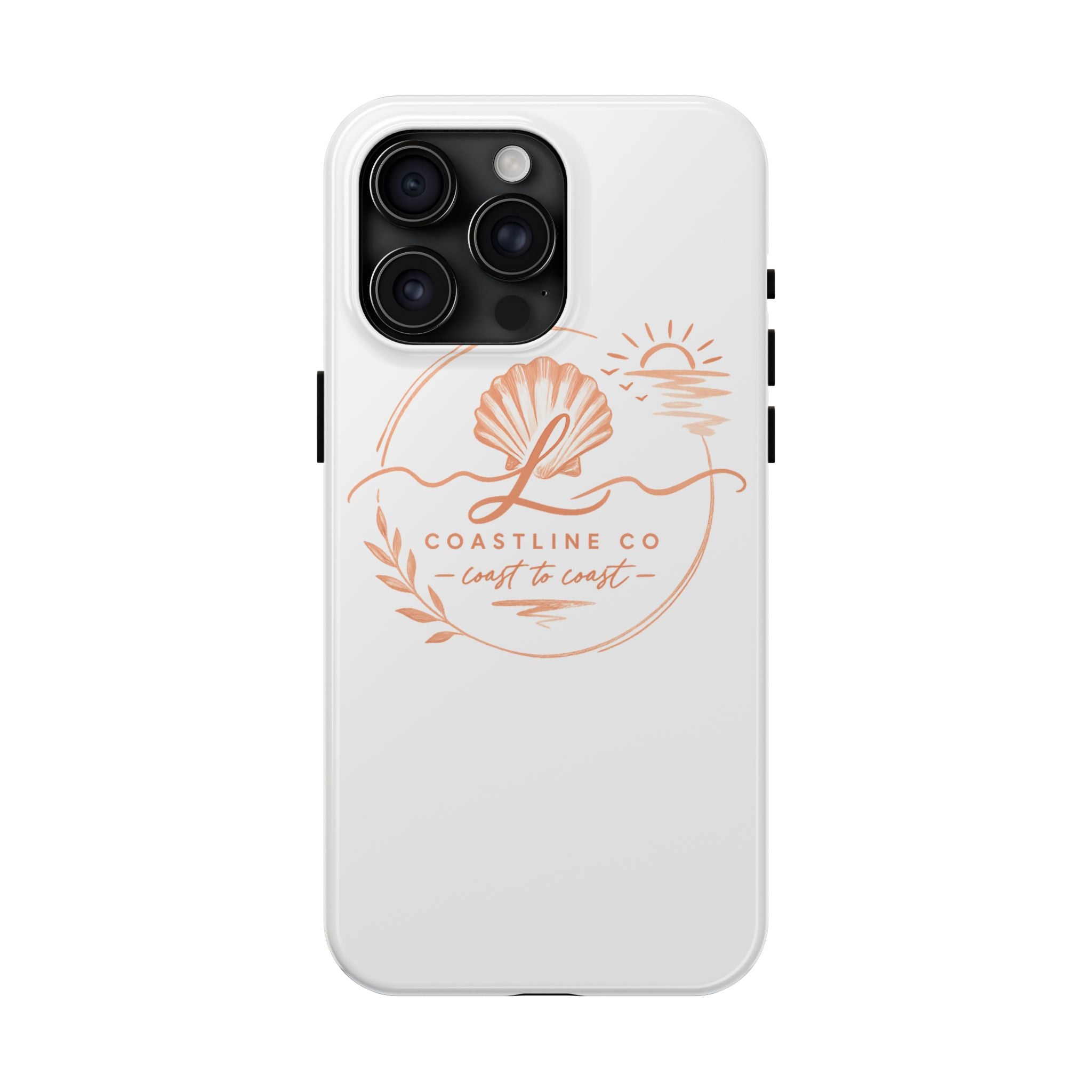 Coastline Co Shell Graphic Tough Phone Case — Coastal Beach Protective Cover