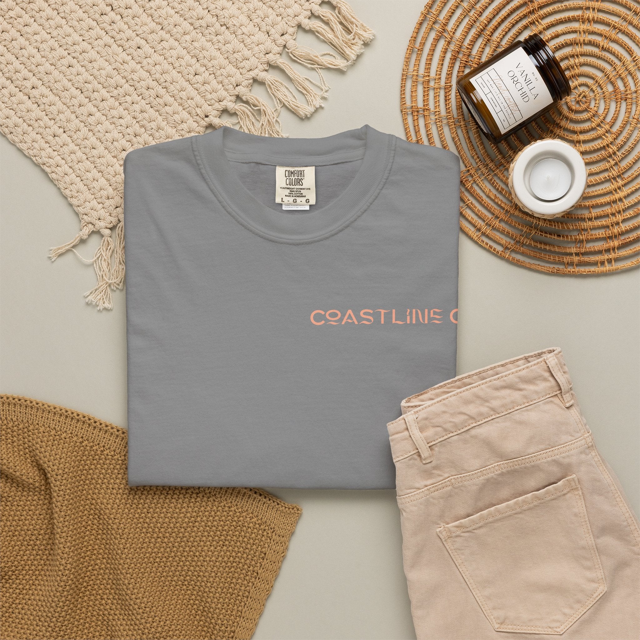T-Shirt — Coastline Co Tiki Logo Tee (Back Graphic)