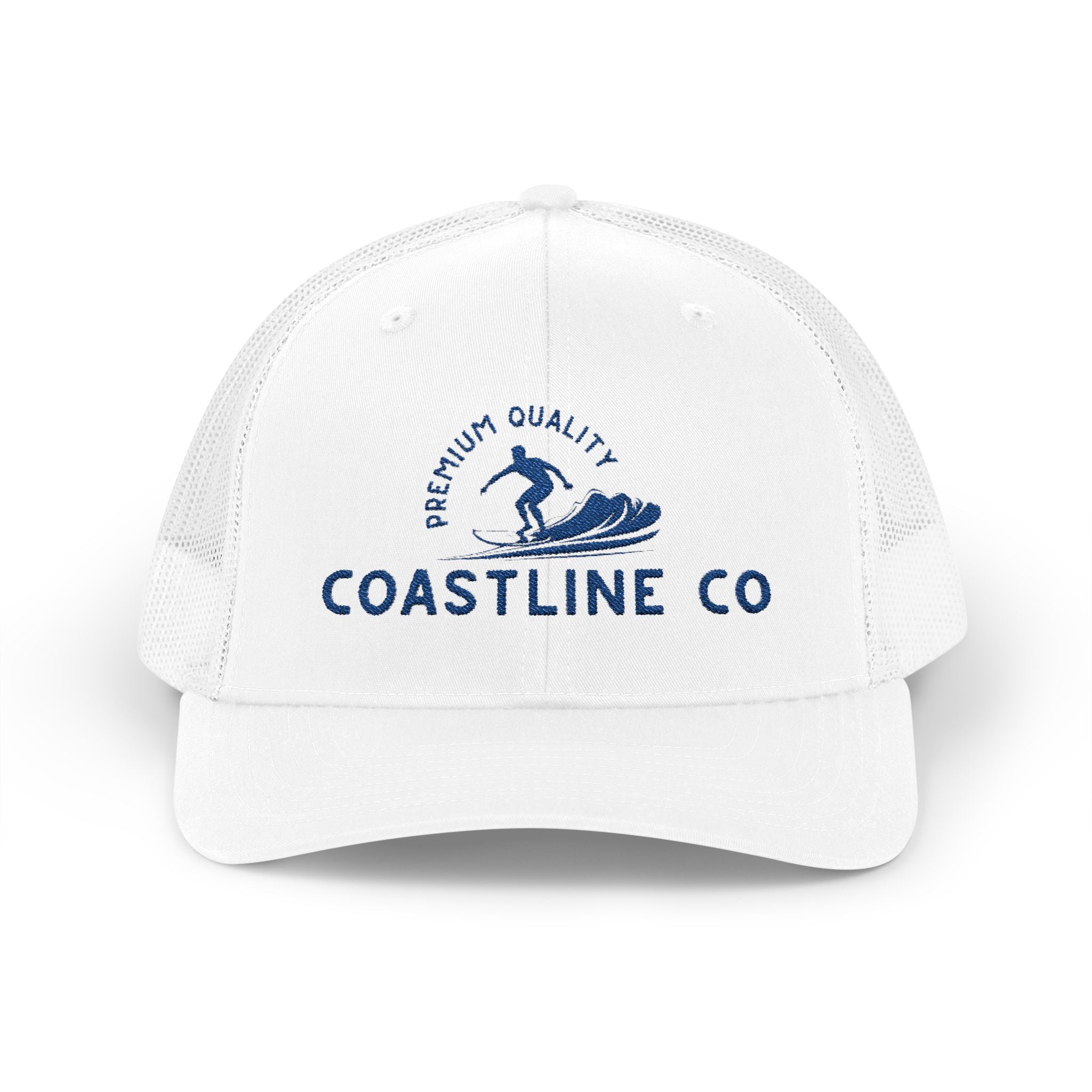 Coastline Co. Wave Trucker Cap – Premium Surf Logo Snapback