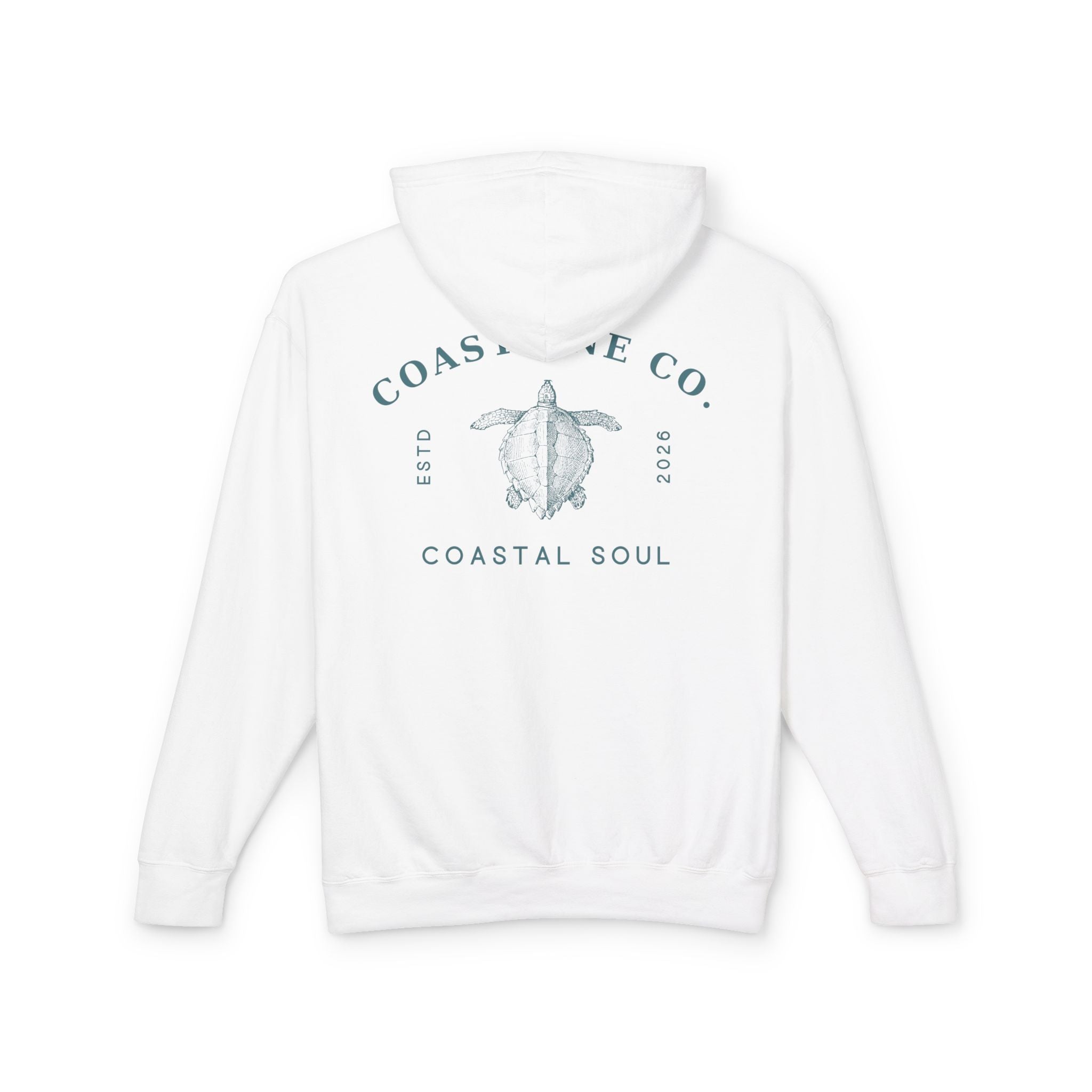 Coastline Co. “Coastal Soul” Turtle Hoodie — Lightweight Beach Pullover