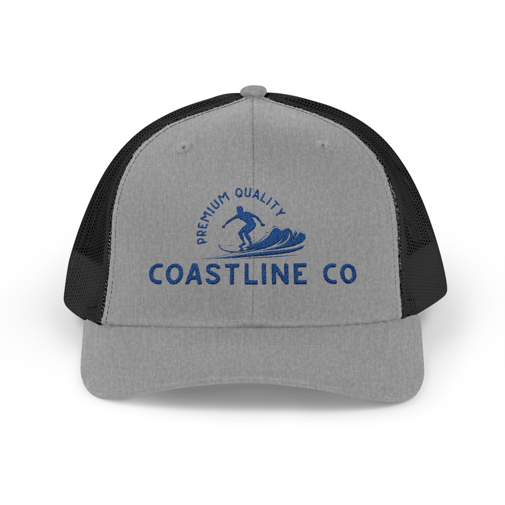 Coastline Co. Wave Trucker Cap – Premium Surf Logo Snapback