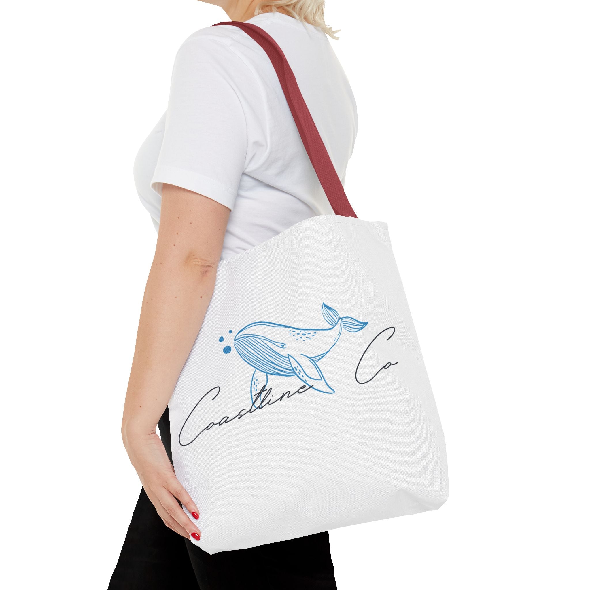 Tote Bag — Coastal Whale Illustration Tote (Coastline Co.)