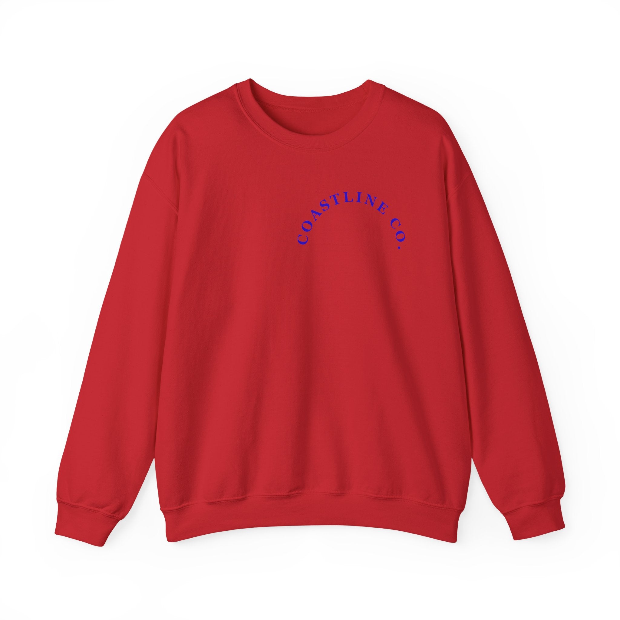 Coastline Co. Surf Crewneck Sweatshirt — 'Ride the Tide' Beach Pullover