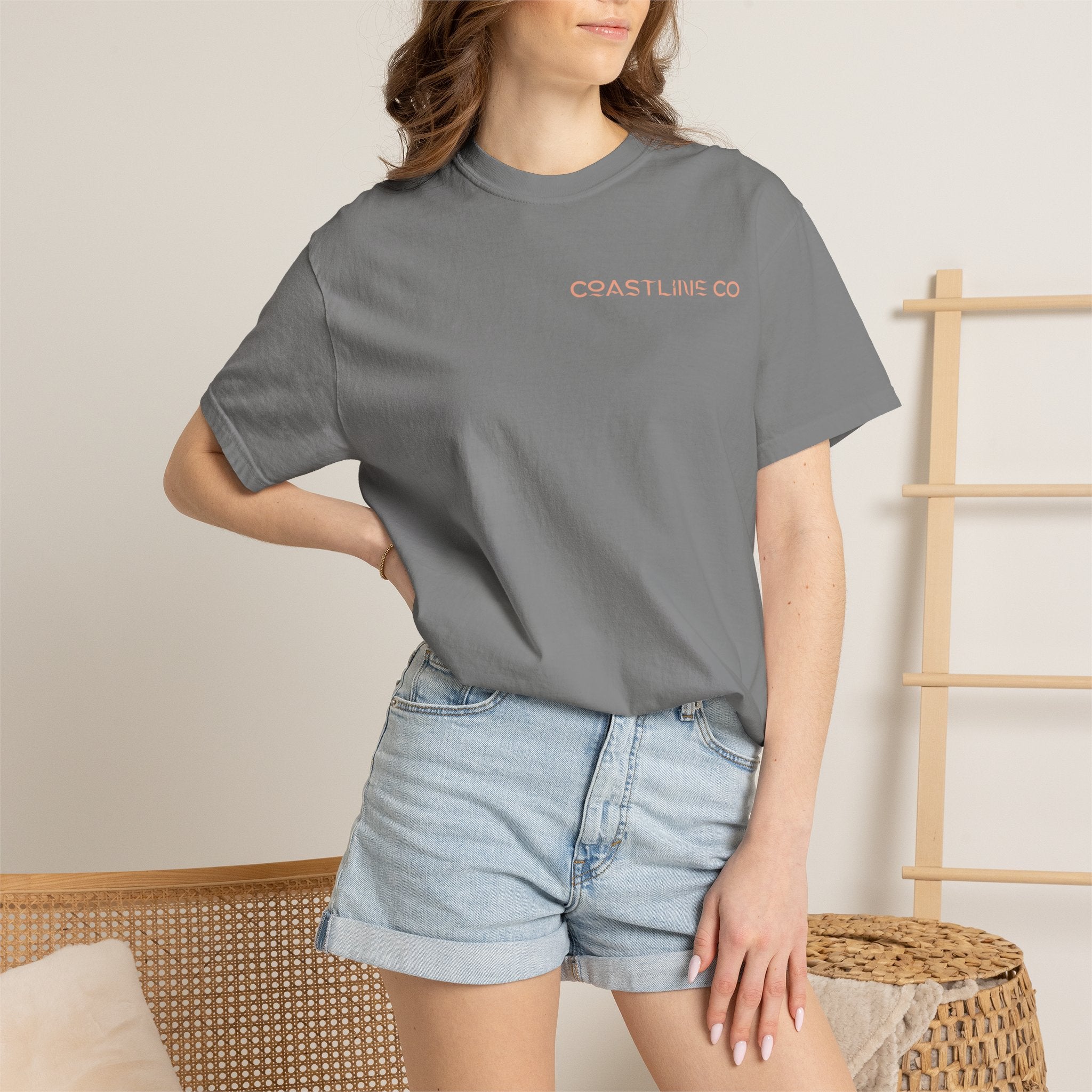 T-Shirt — Coastline Co Tiki Logo Tee (Back Graphic)