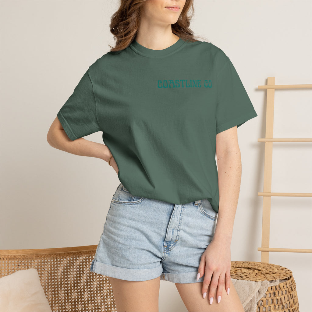 Coastline Co Surf Van T-Shirt — Retro Beach Graphic Tee