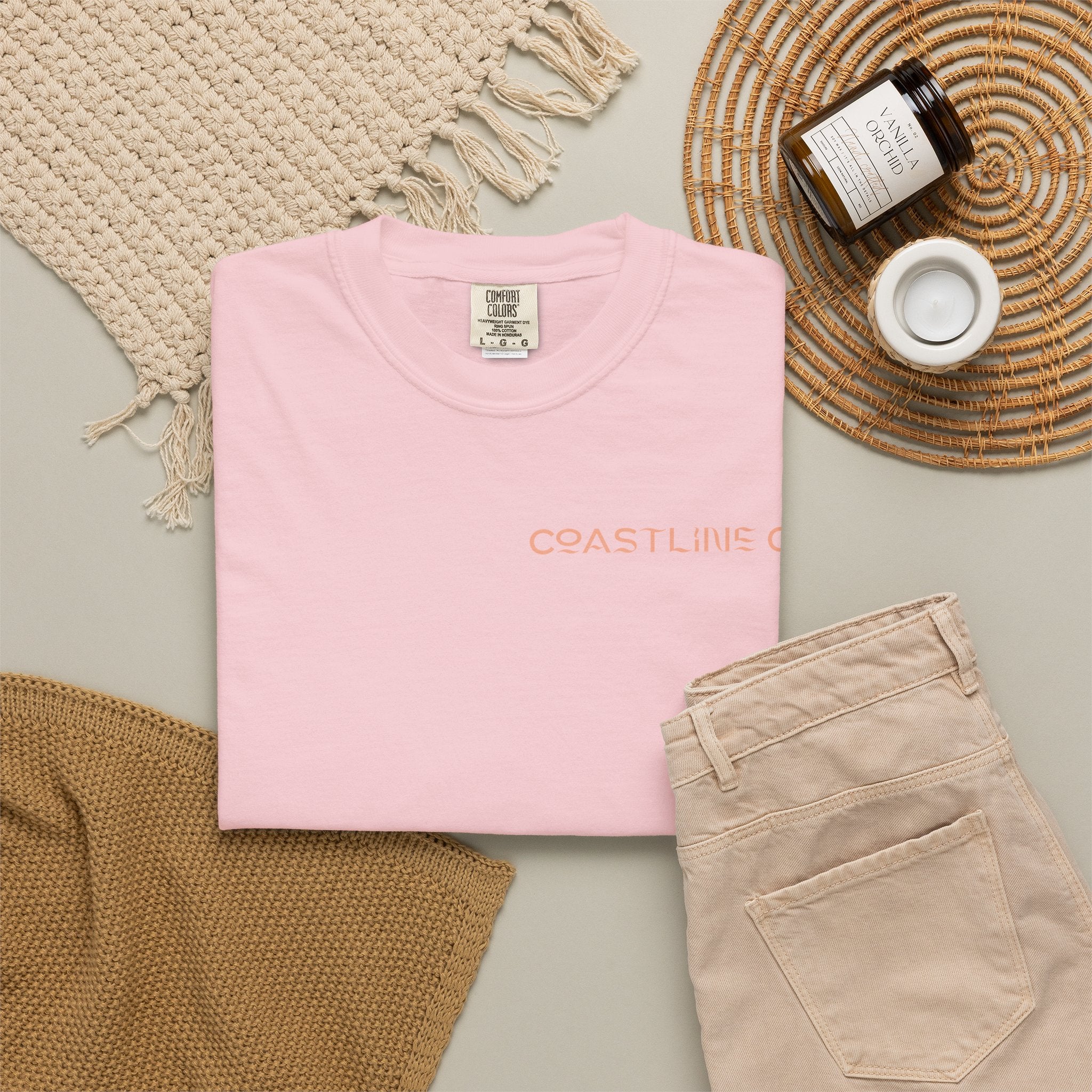 T-Shirt — Coastline Co Tiki Logo Tee (Back Graphic)