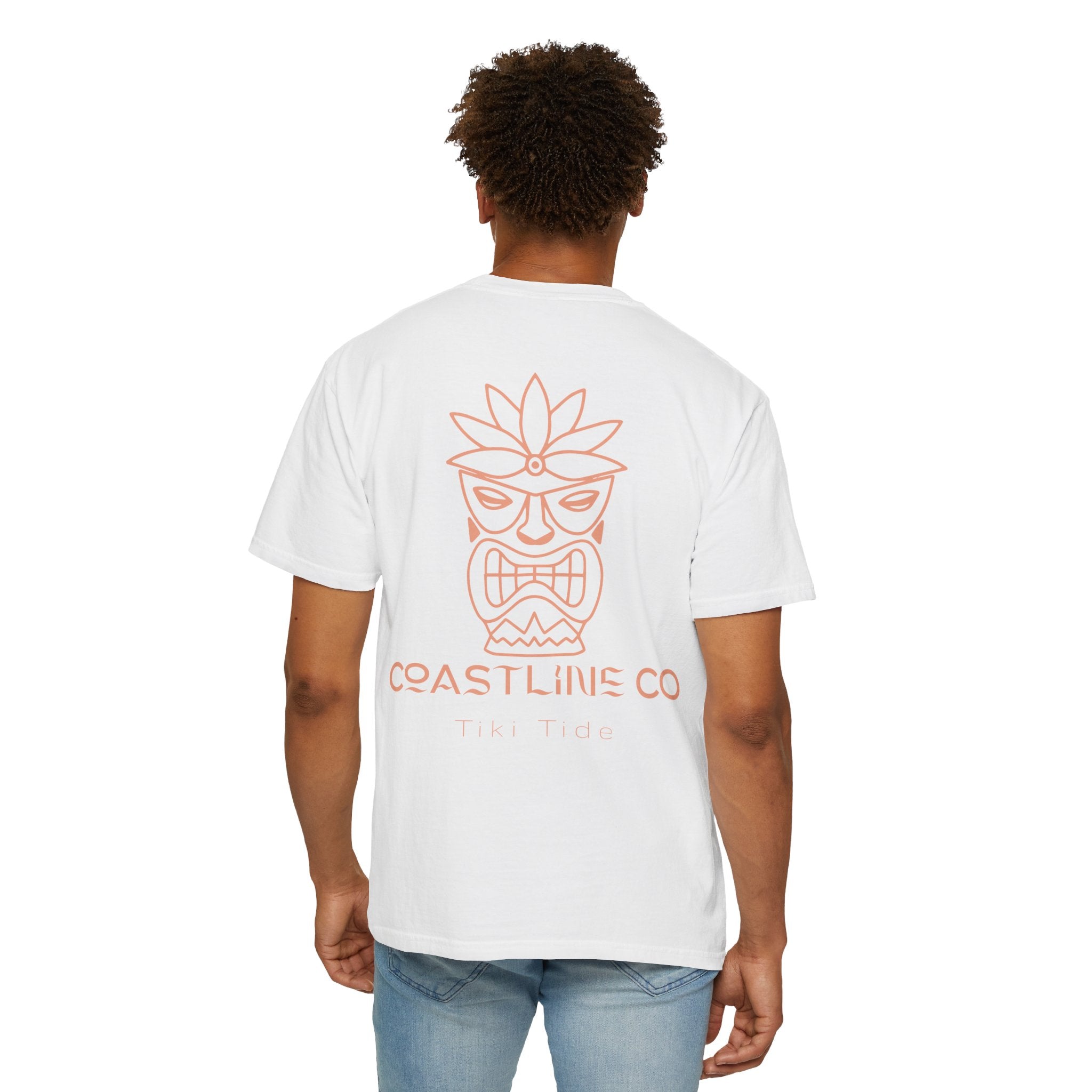 T-Shirt — Coastline Co Tiki Logo Tee (Back Graphic)