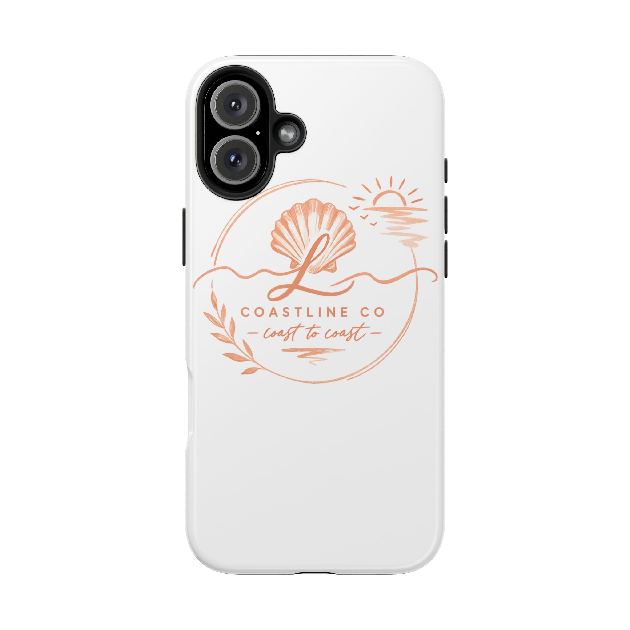 Coastline Co Shell Graphic Tough Phone Case — Coastal Beach Protective Cover