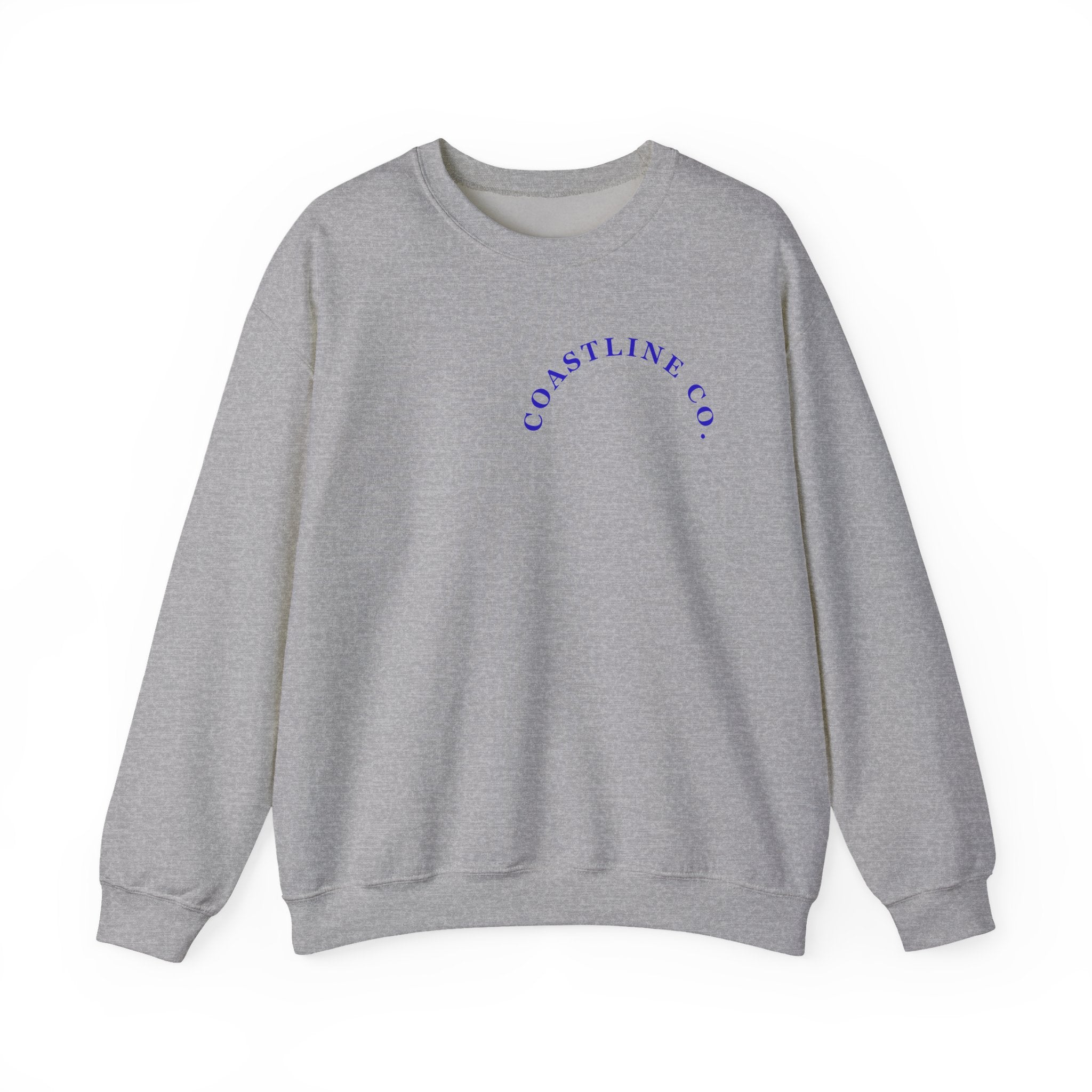 Coastline Co. Surf Crewneck Sweatshirt — 'Ride the Tide' Beach Pullover