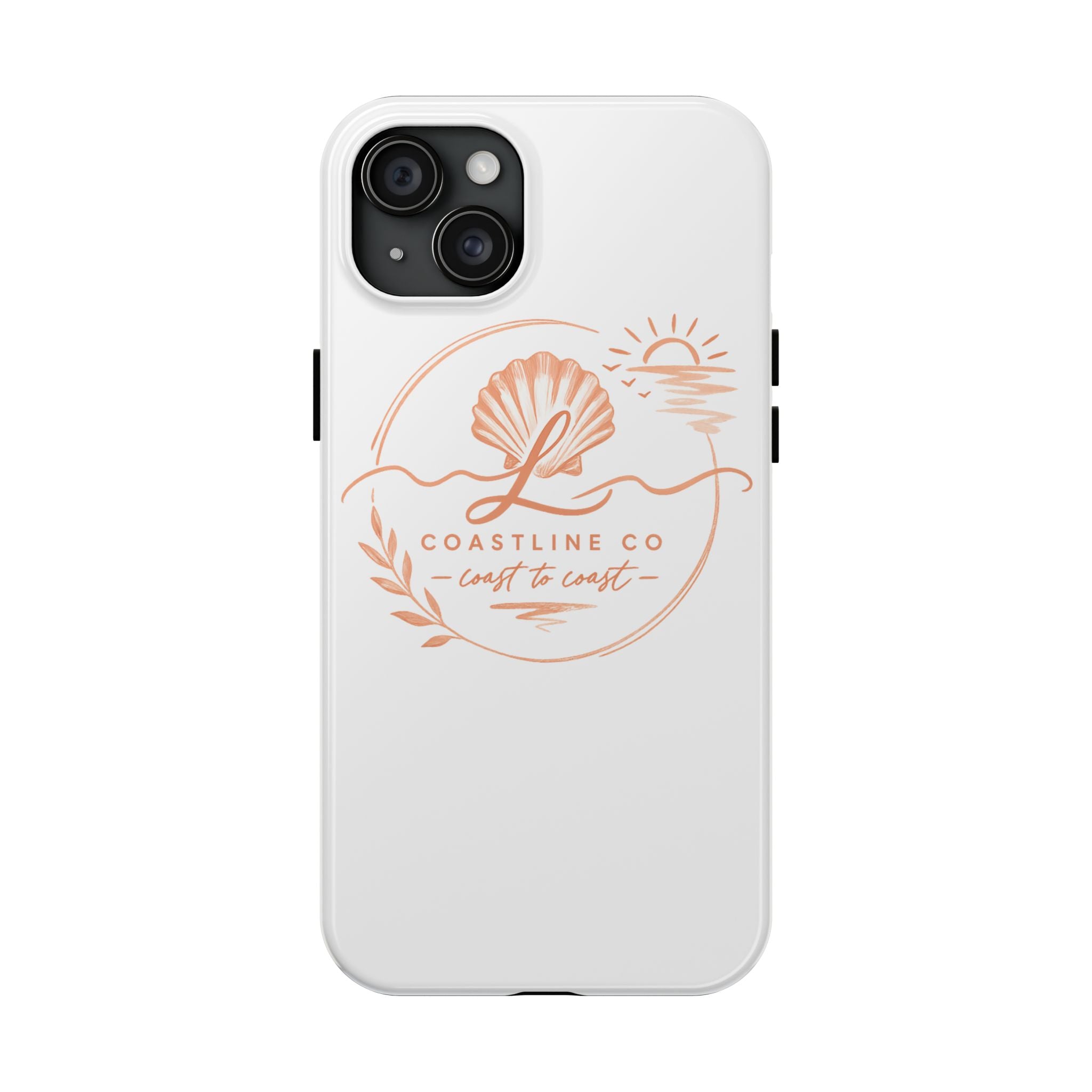 Coastline Co Shell Graphic Tough Phone Case — Coastal Beach Protective Cover