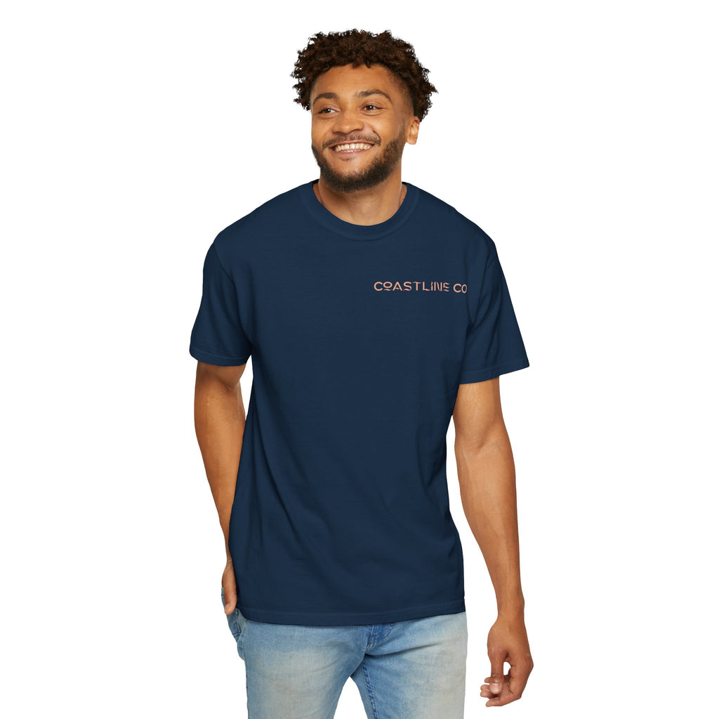 T-Shirt — Coastline Co Tiki Logo Tee (Back Graphic)
