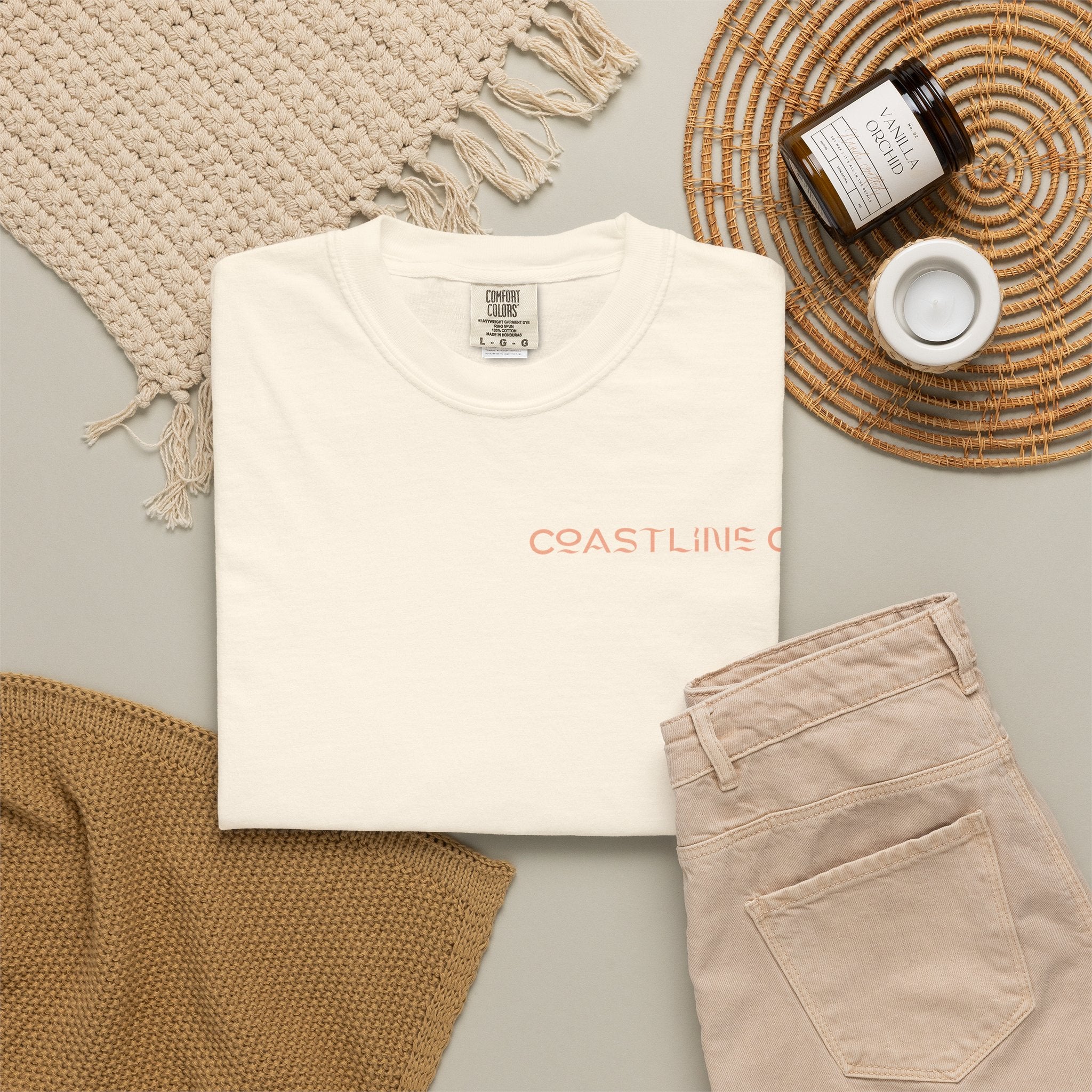 T-Shirt — Coastline Co Tiki Logo Tee (Back Graphic)