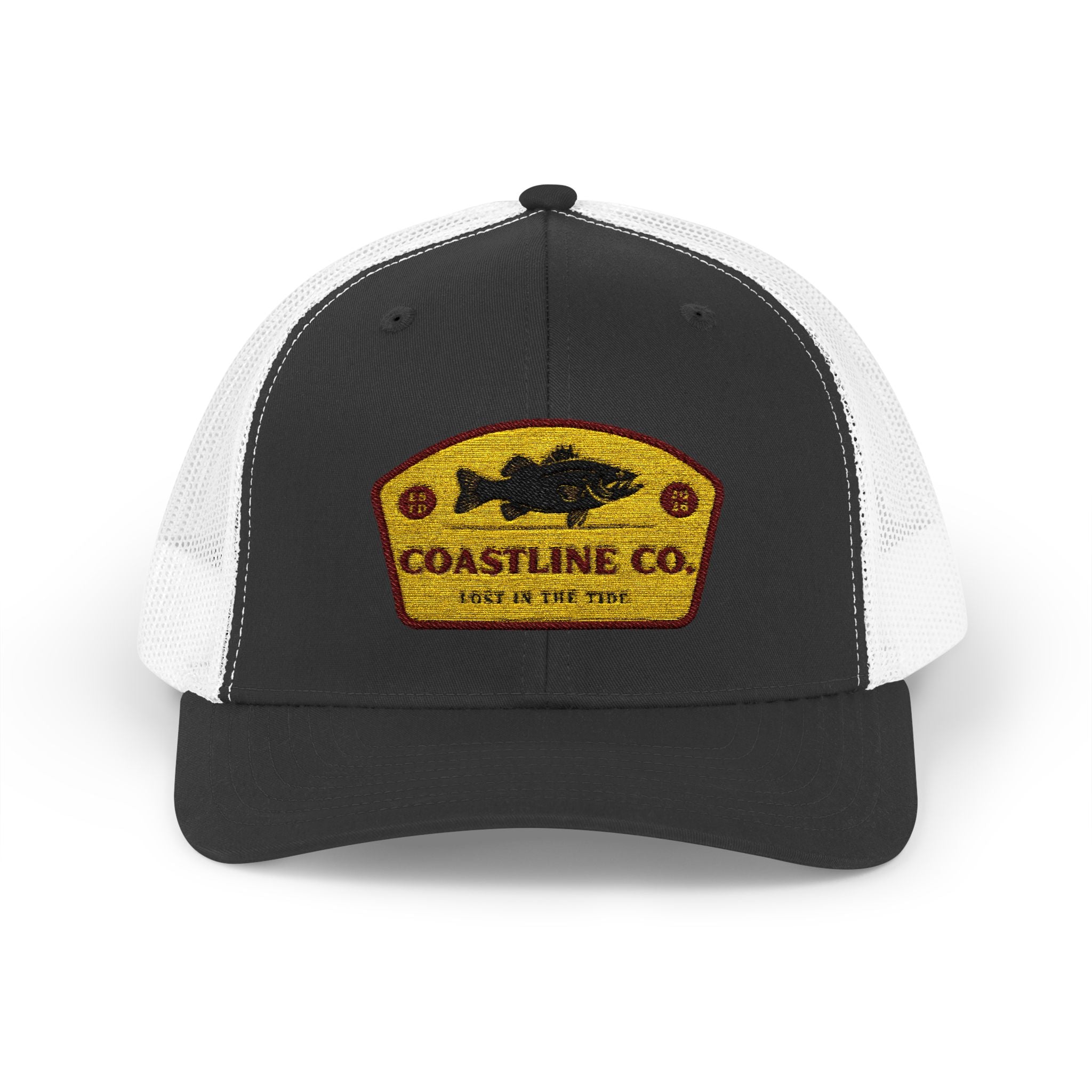 Coastline Co. Fish Patch Trucker Cap — Vintage Fishing Snapback