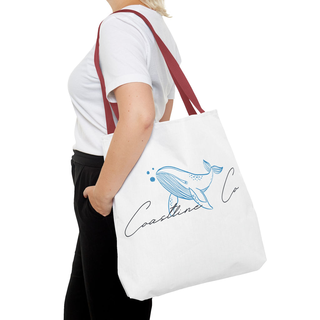 Tote Bag — Coastal Whale Illustration Tote (Coastline Co.)