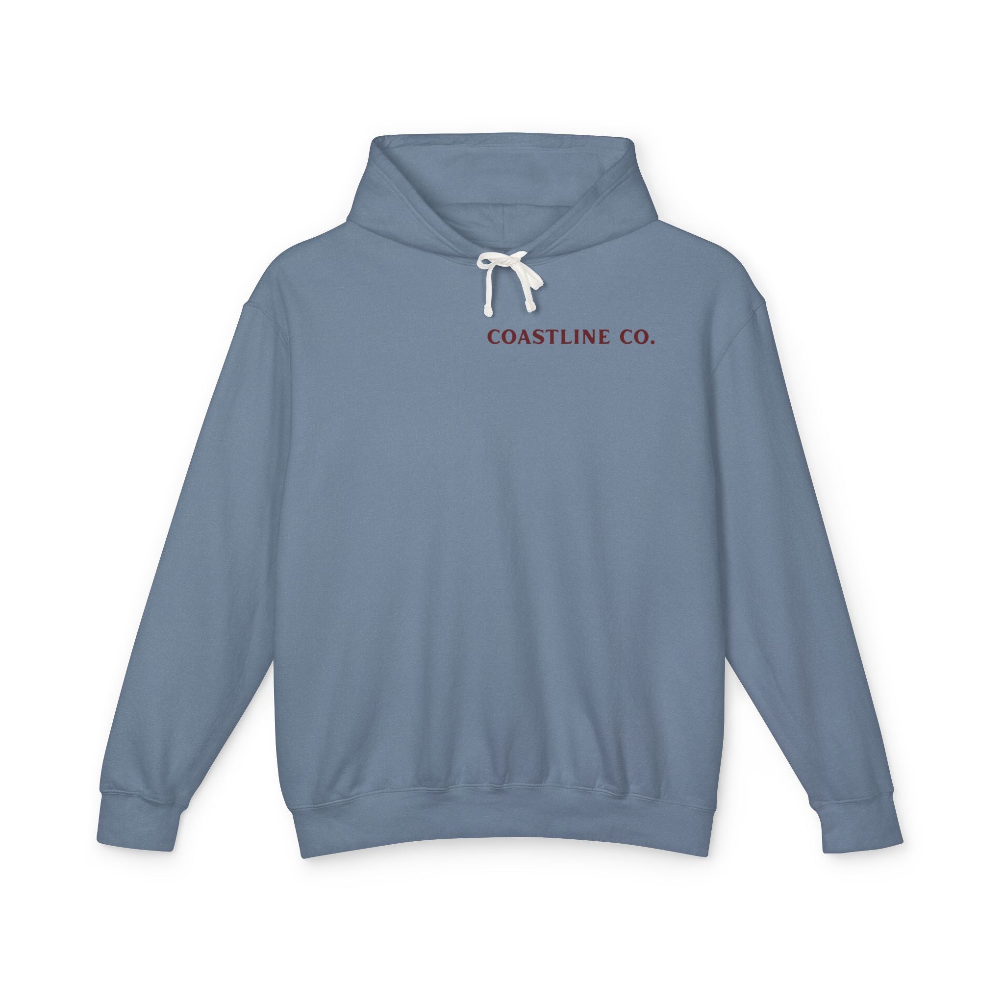 Coastline Co. Fish Logo Hoodie — Lightweight Coastal Pullover