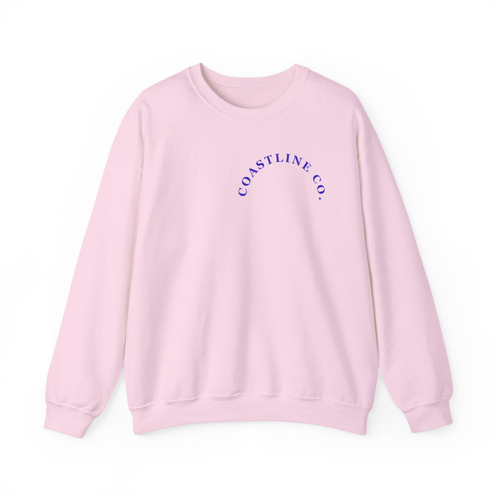 Coastline Co. Surf Crewneck Sweatshirt — 'Ride the Tide' Beach Pullover