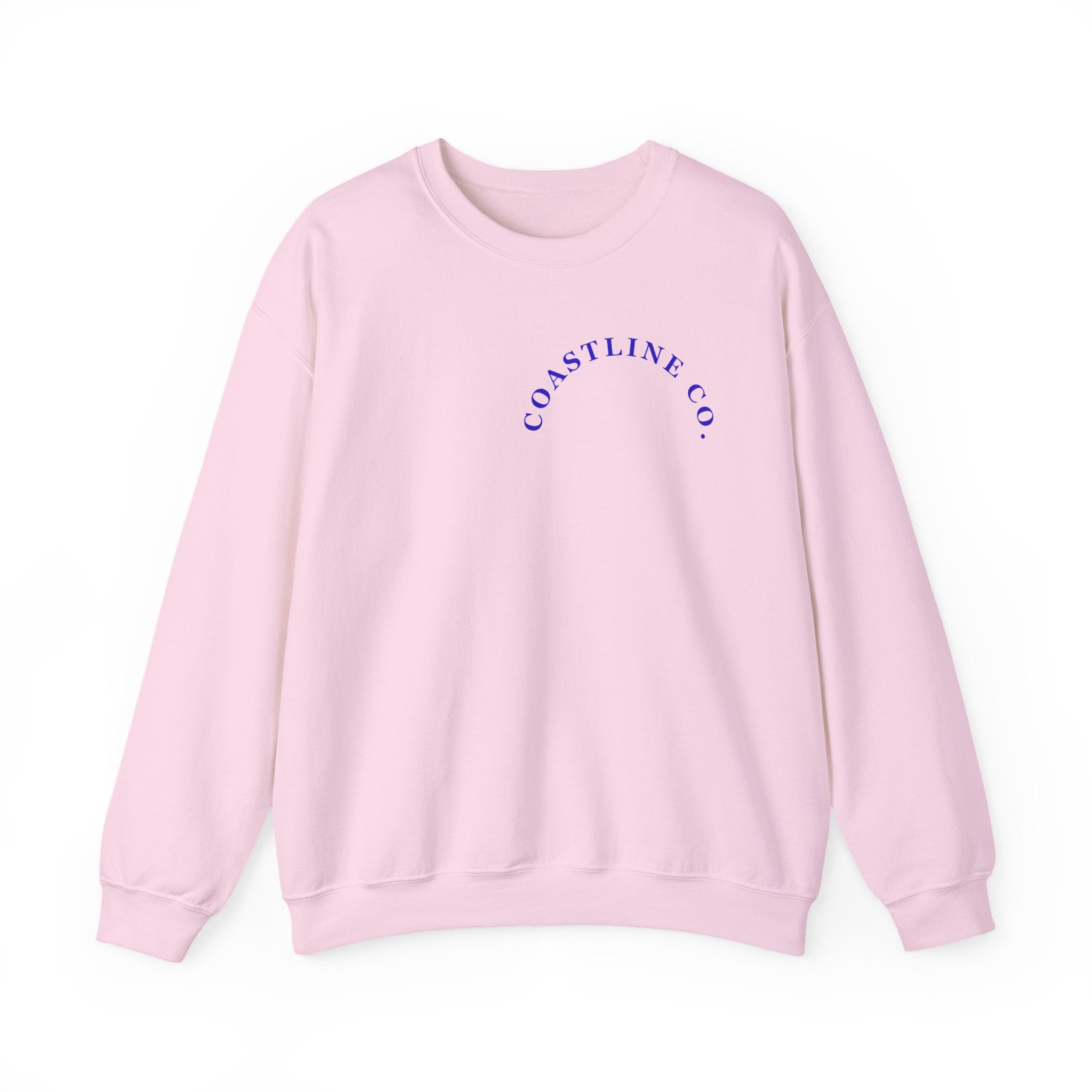 Coastline Co. Surf Crewneck Sweatshirt — 'Ride the Tide' Beach Pullover