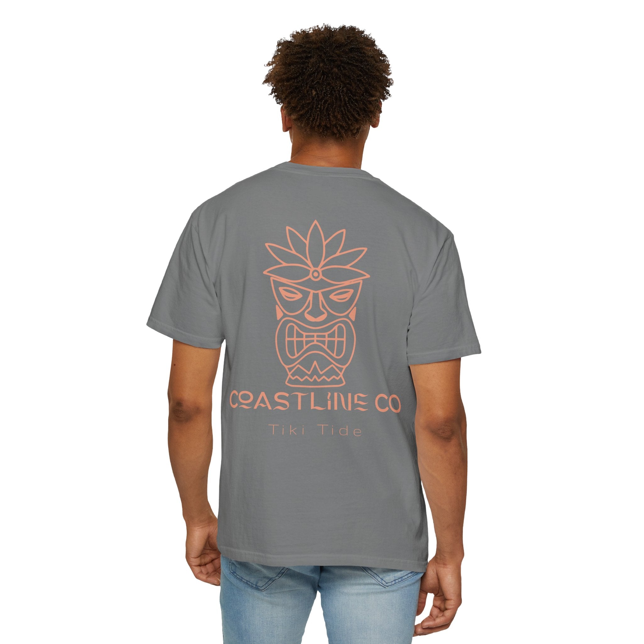 T-Shirt — Coastline Co Tiki Logo Tee (Back Graphic)