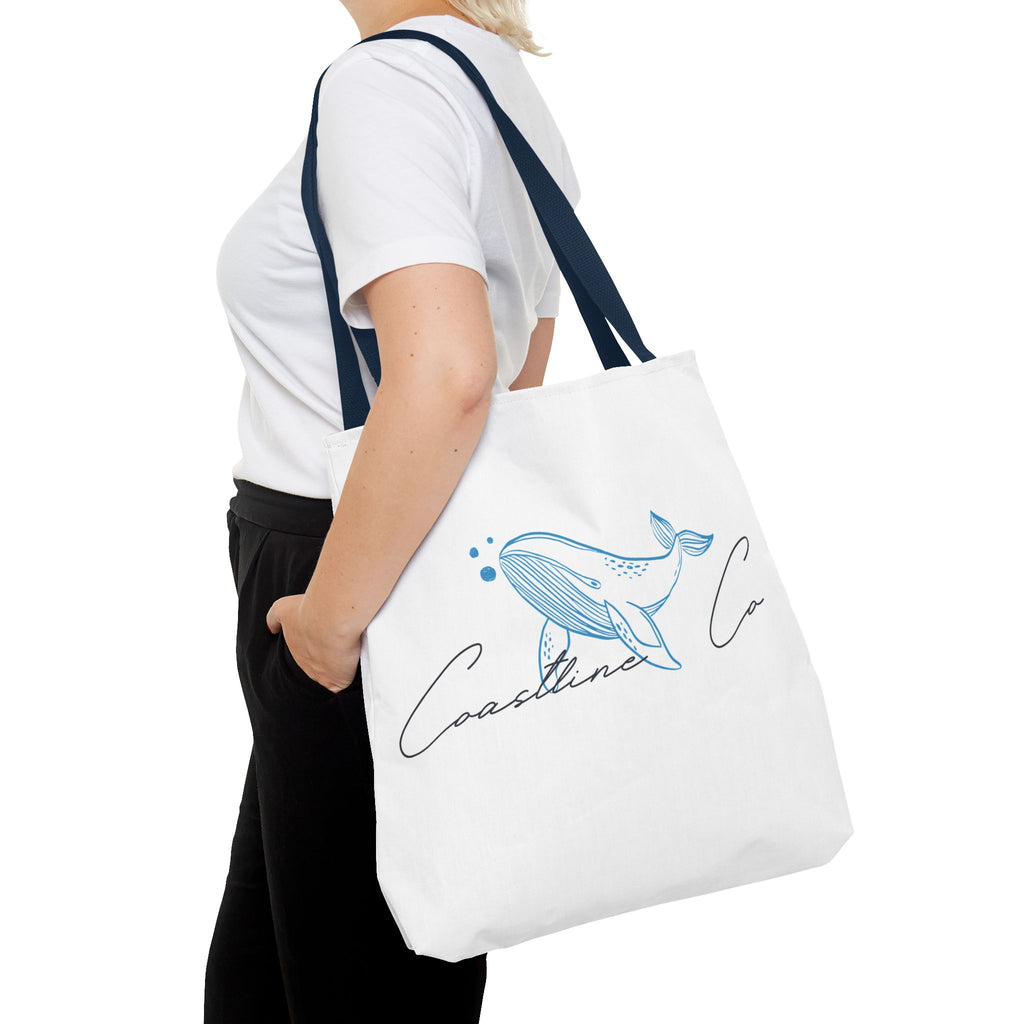 Tote Bag — Coastal Whale Illustration Tote (Coastline Co.)