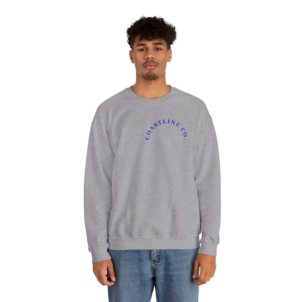Coastline Co. Surf Crewneck Sweatshirt — 'Ride the Tide' Beach Pullover