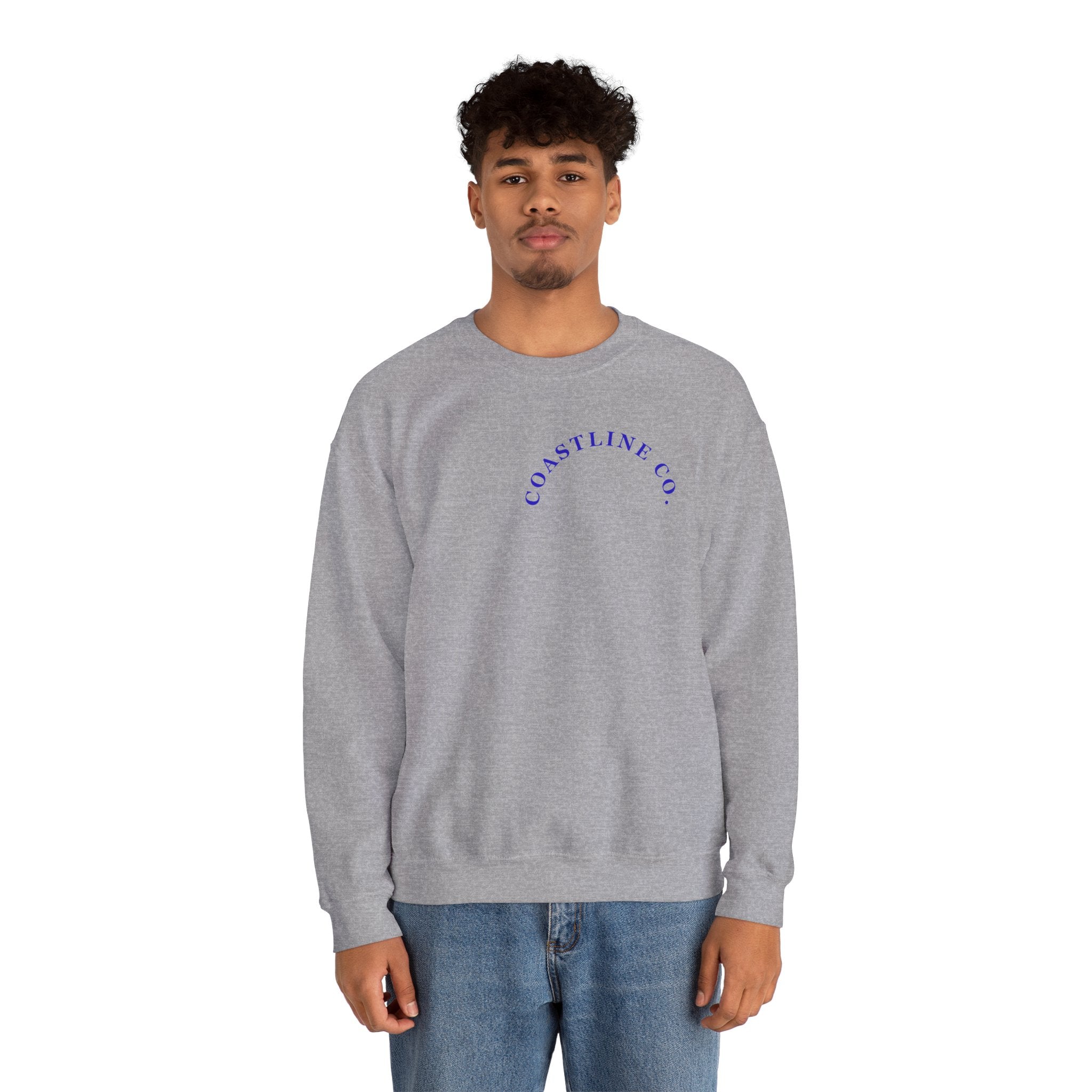 Coastline Co. Surf Crewneck Sweatshirt — 'Ride the Tide' Beach Pullover
