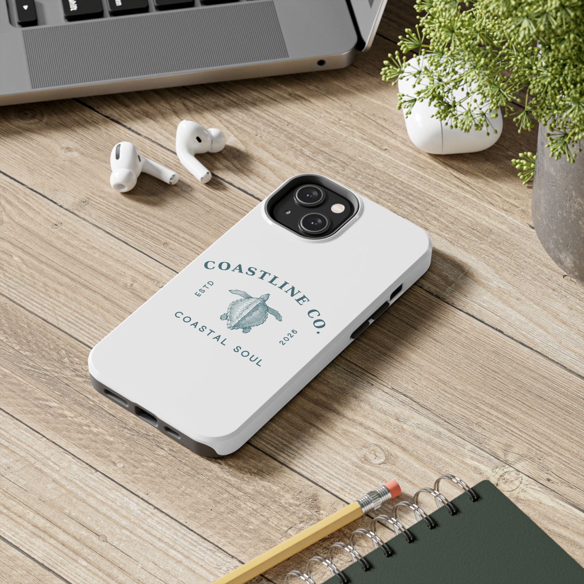 Coastline Co. Sea Turtle Phone Case – "Coastal Soul" Tough Protective Case