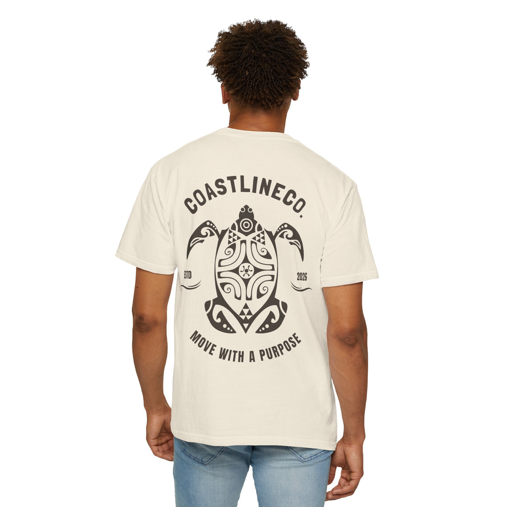Coastline Co. Tribal Turtle Tee — "Move With A Purpose" Graphic T-Shirt