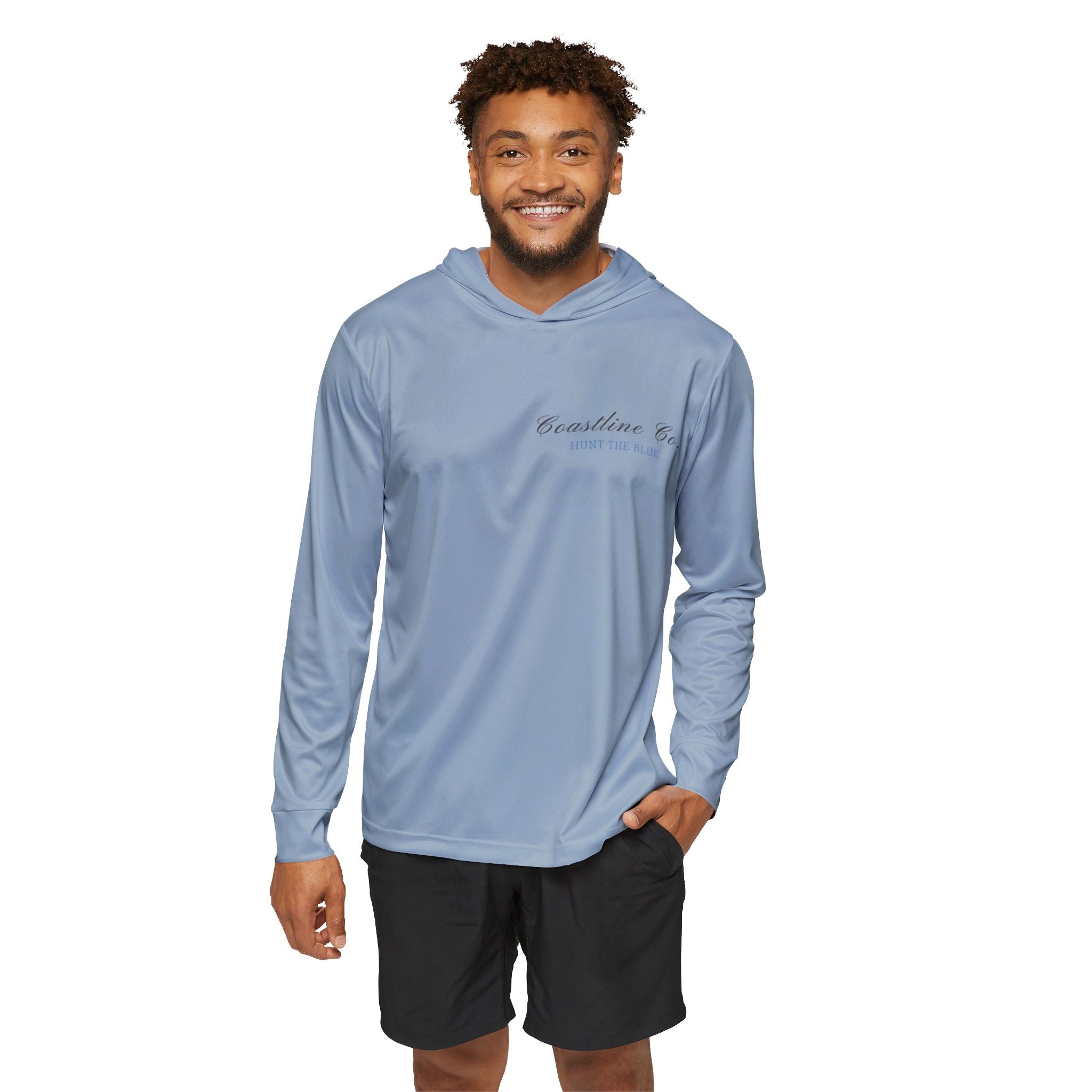 Hunt The Blue Marlin Hoodie - Coastal Fishing Warmup Pullover