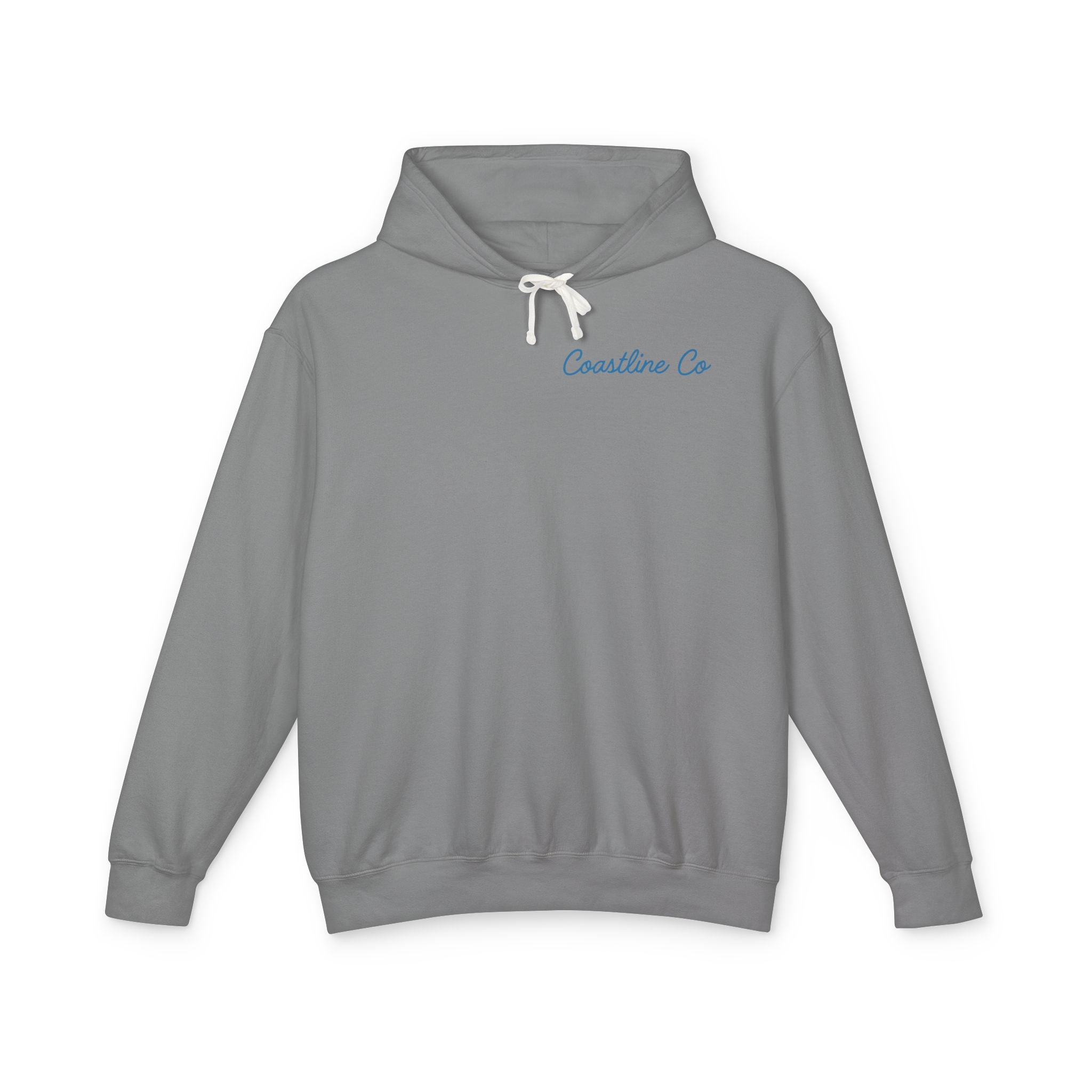 Coastline Co. Relax & Enjoy Lightweight Hoodie — Beach Graphic Pullover