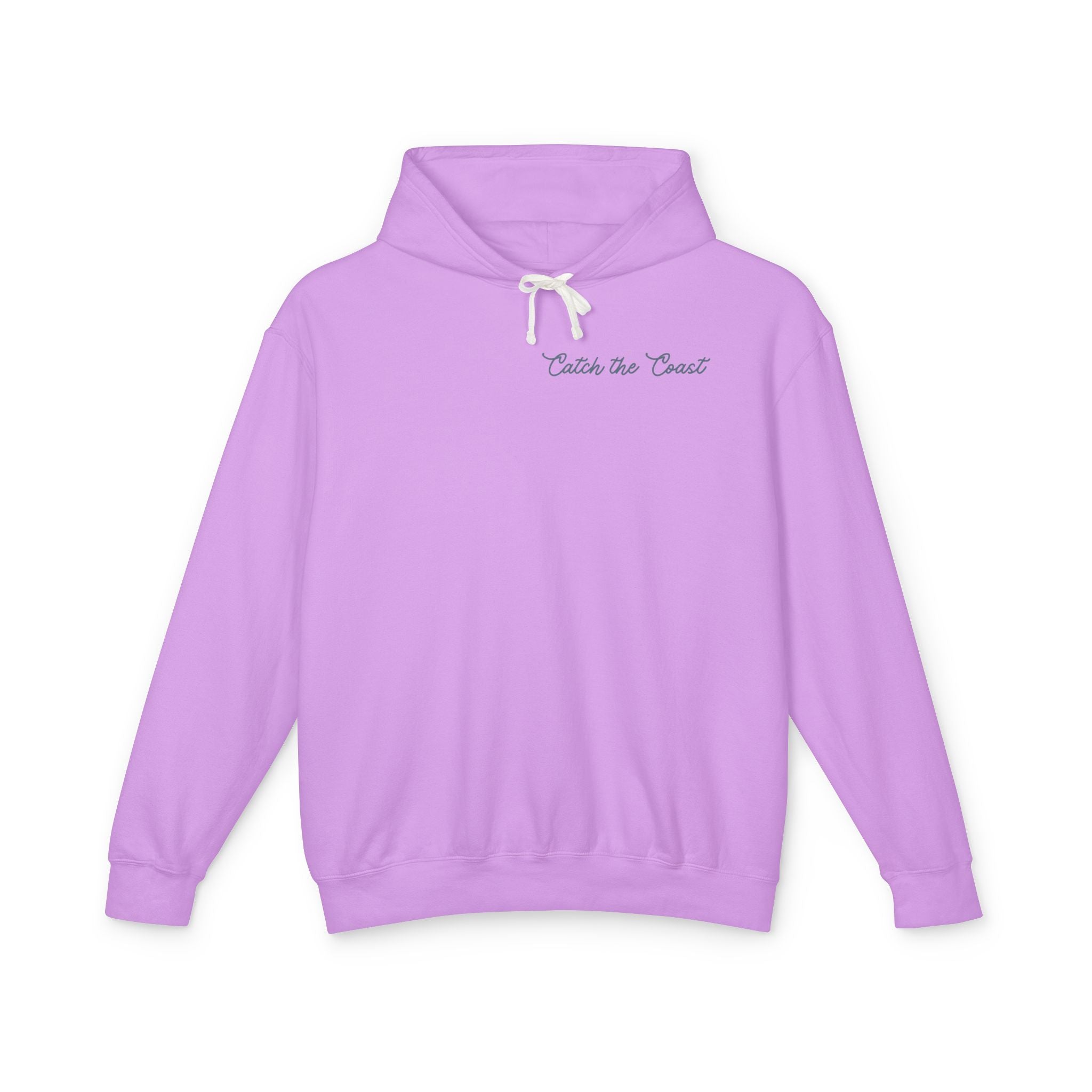 Catch the Coast Hoodie — Coastal Crab Graphic Lightweight Hooded Sweatshirt