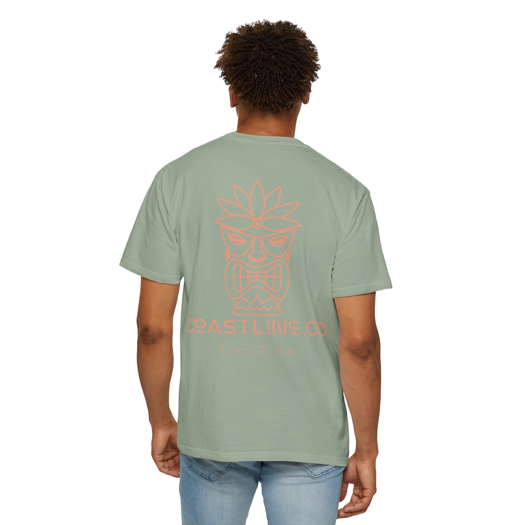 T-Shirt — Coastline Co Tiki Logo Tee (Back Graphic)