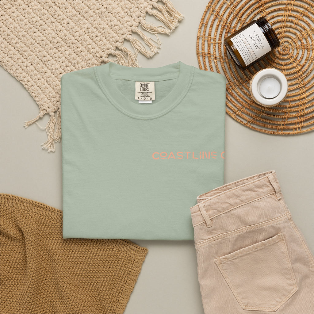 T-Shirt — Coastline Co Tiki Logo Tee (Back Graphic)