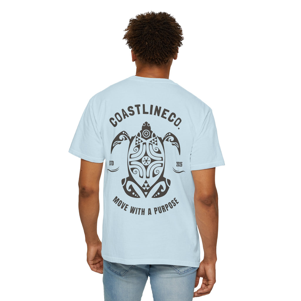 Coastline Co. Tribal Turtle Tee — "Move With A Purpose" Graphic T-Shirt