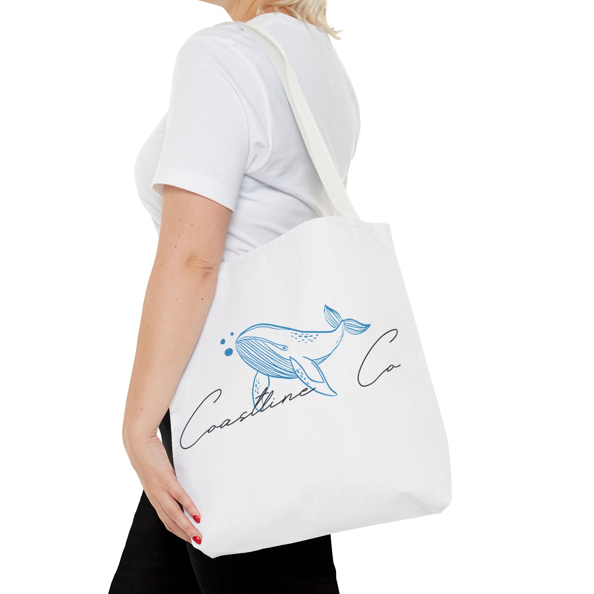 Tote Bag — Coastal Whale Illustration Tote (Coastline Co.)