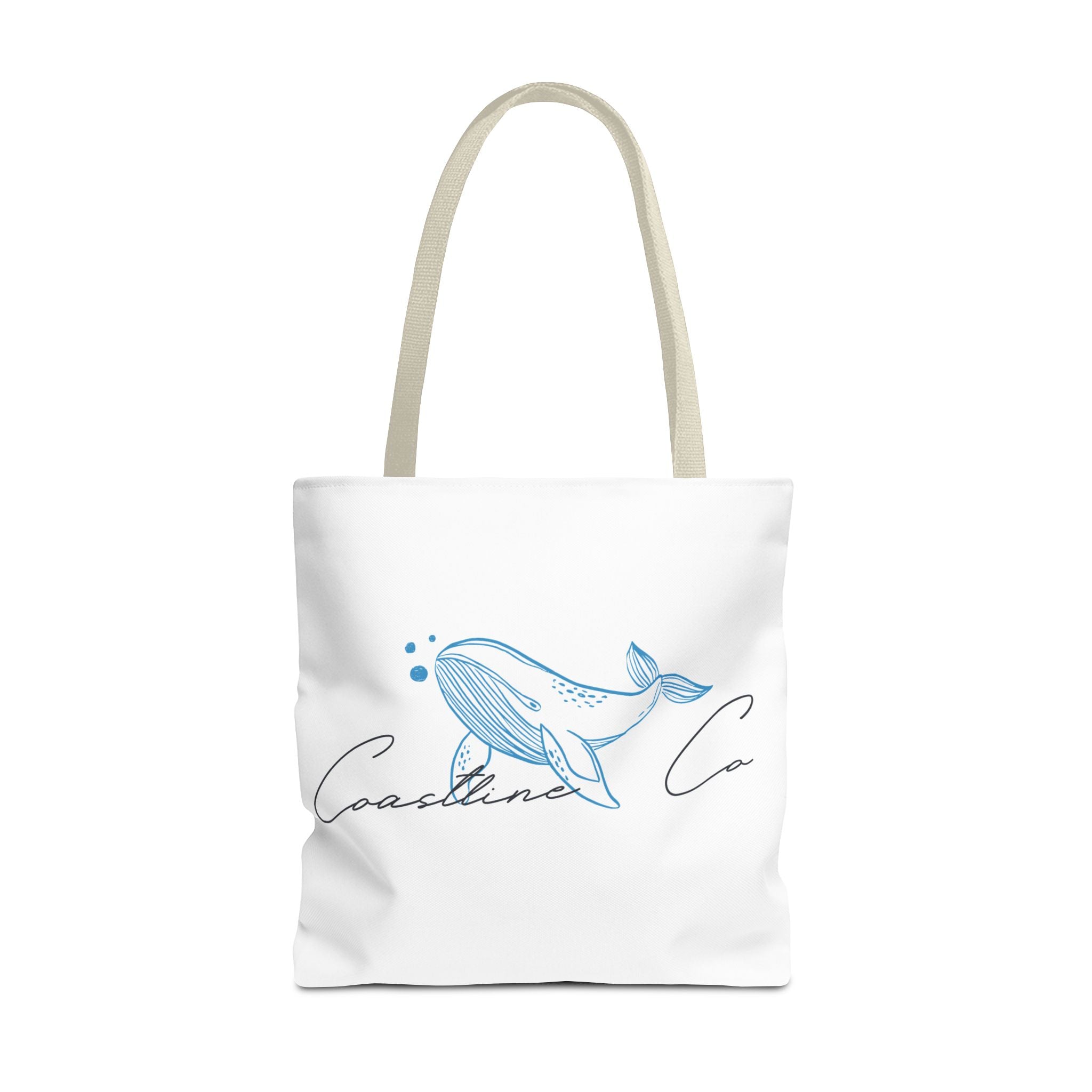 Tote Bag — Coastal Whale Illustration Tote (Coastline Co.)
