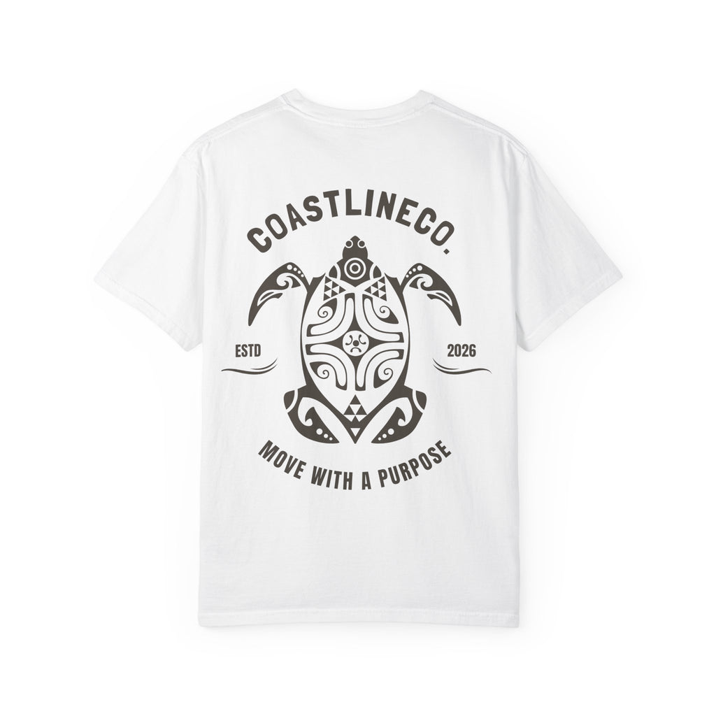Coastline Co. Tribal Turtle Tee — "Move With A Purpose" Graphic T-Shirt