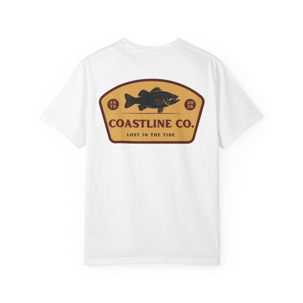 Coastline Co. Bass Patch Tee — "Lost in the Tide" Graphic T-Shirt