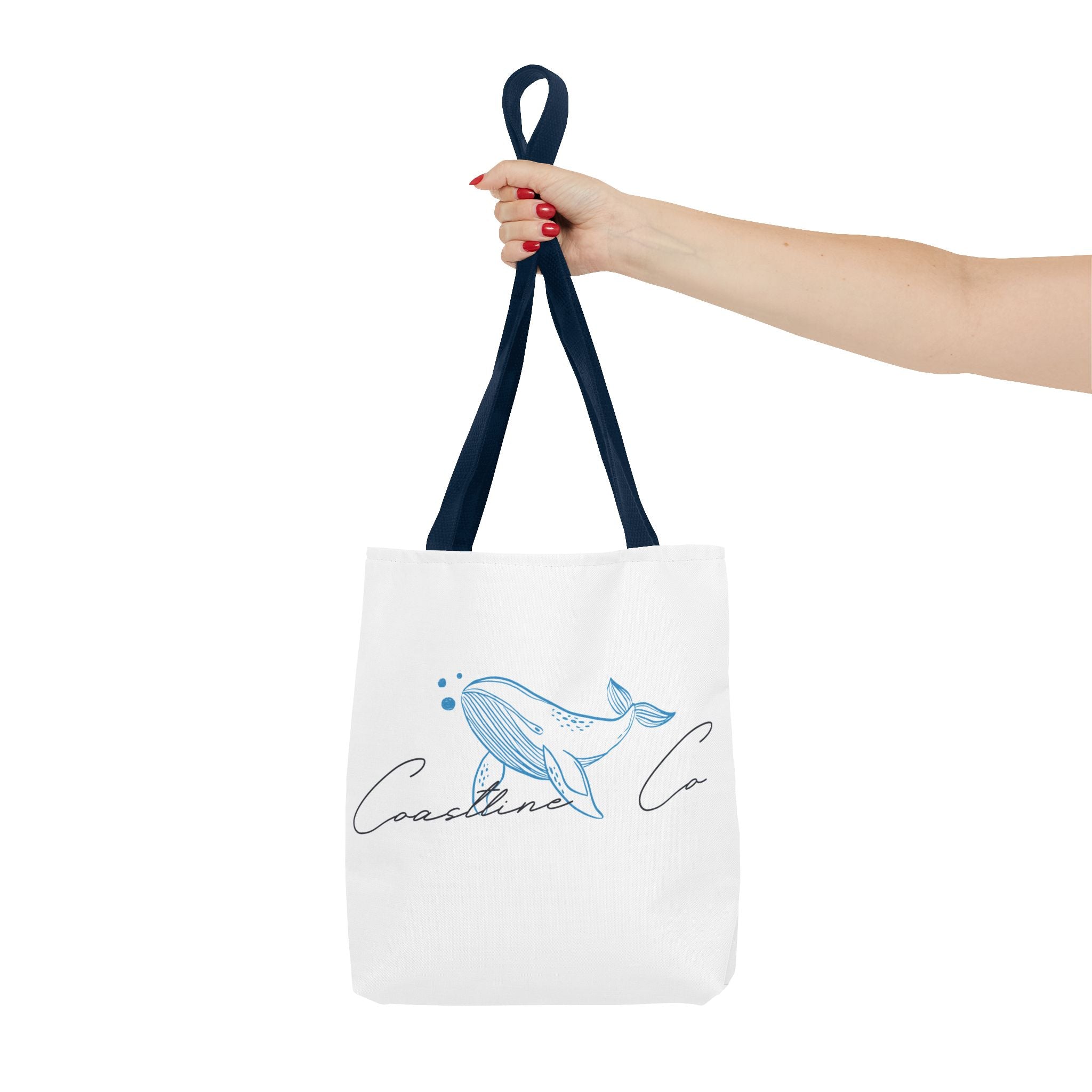 Tote Bag — Coastal Whale Illustration Tote (Coastline Co.)