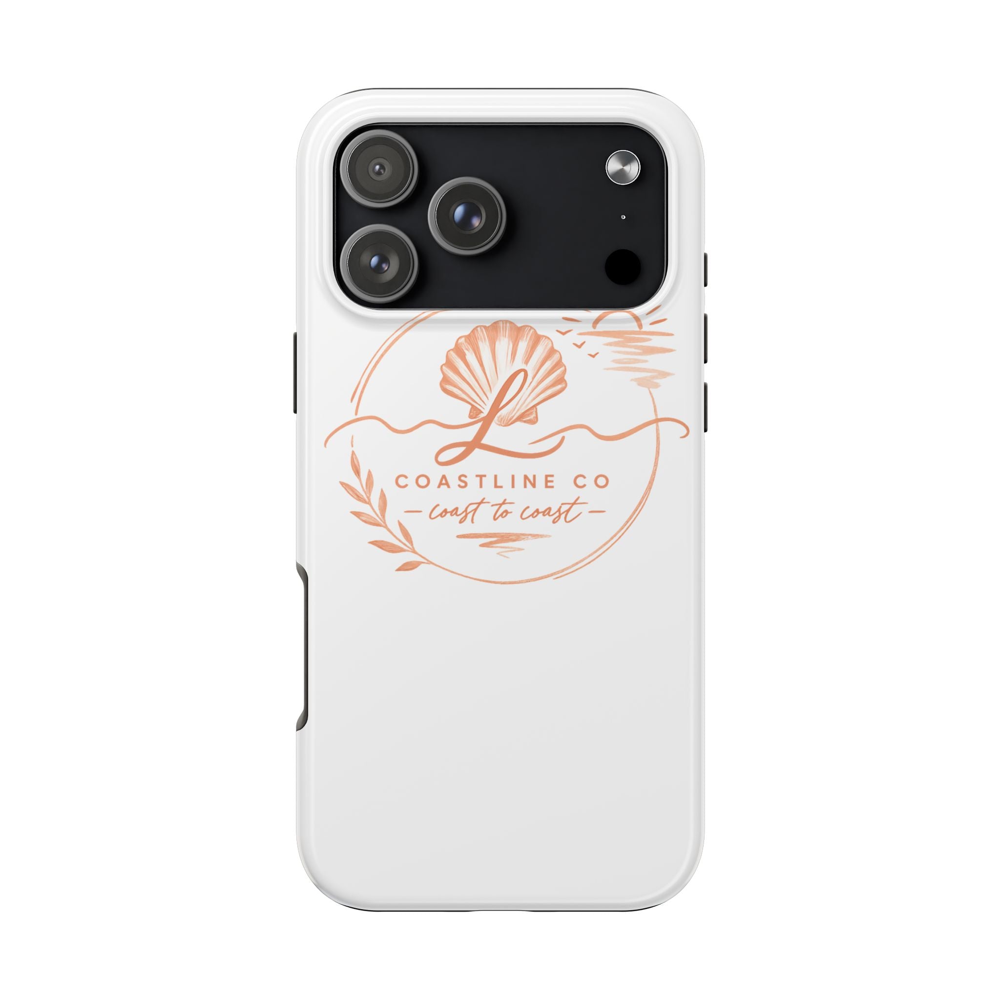 Coastline Co Shell Graphic Tough Phone Case — Coastal Beach Protective Cover