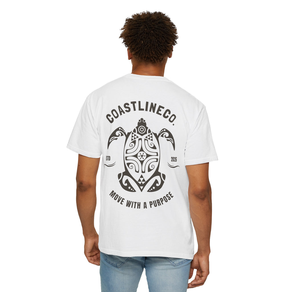 Coastline Co. Tribal Turtle Tee — "Move With A Purpose" Graphic T-Shirt