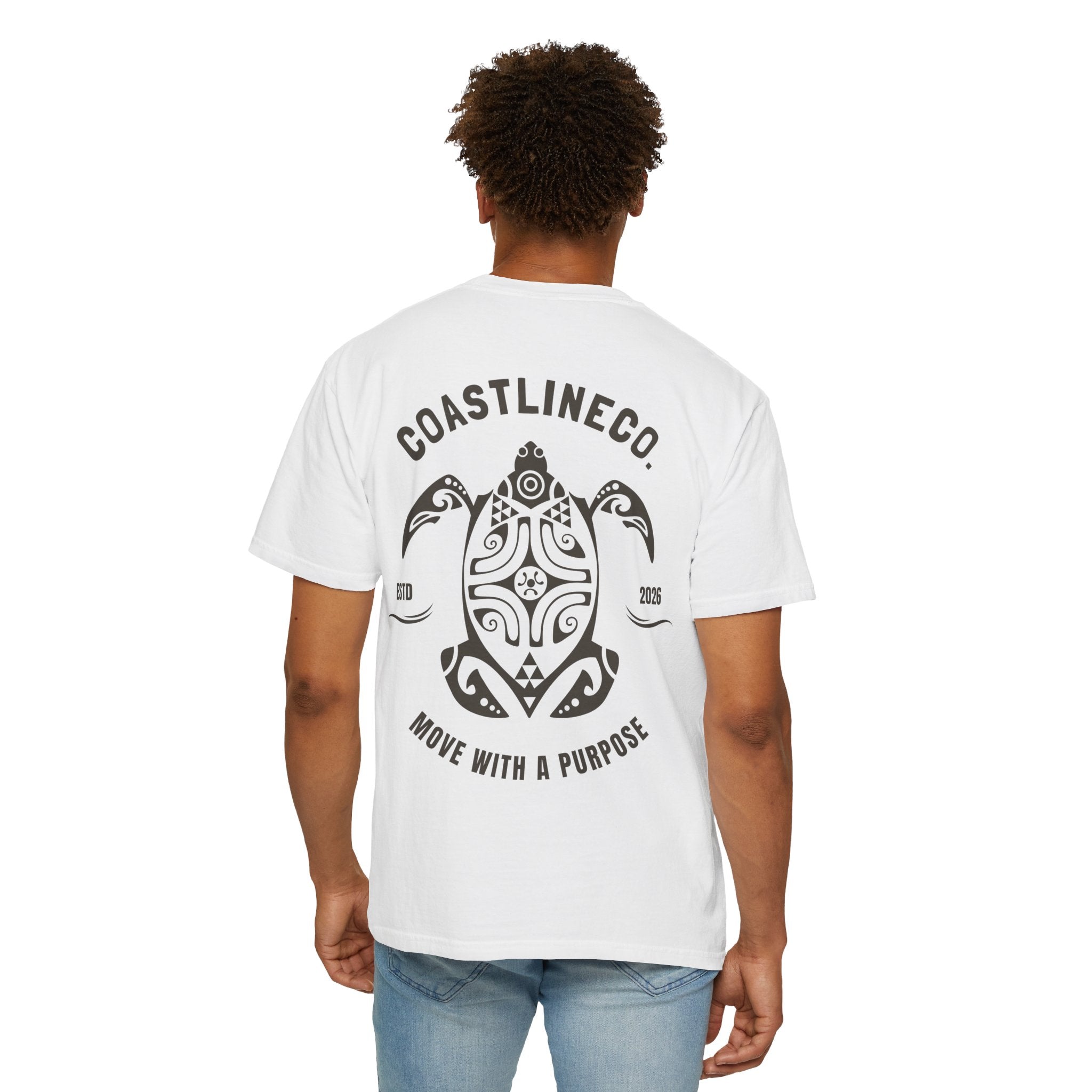 Coastline Co. Tribal Turtle Tee — "Move With A Purpose" Graphic T-Shirt