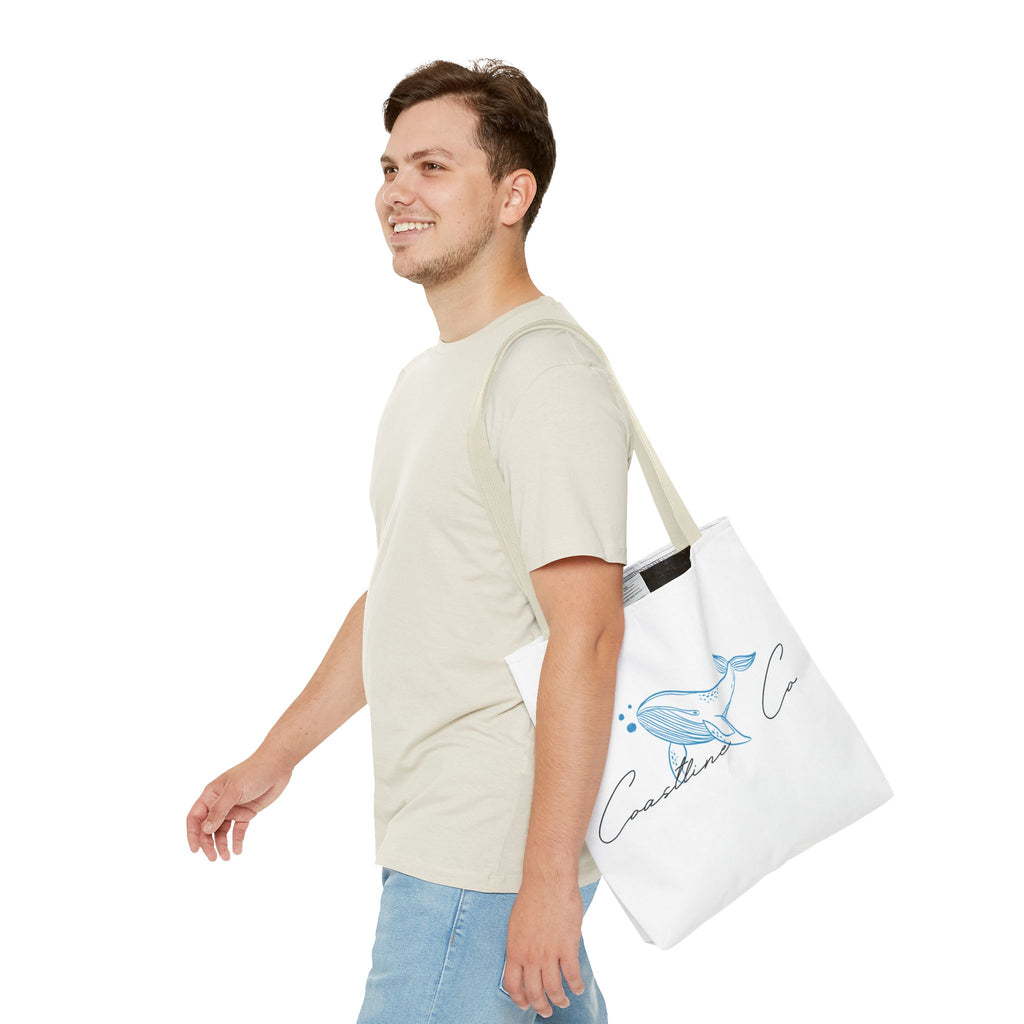 Tote Bag — Coastal Whale Illustration Tote (Coastline Co.)