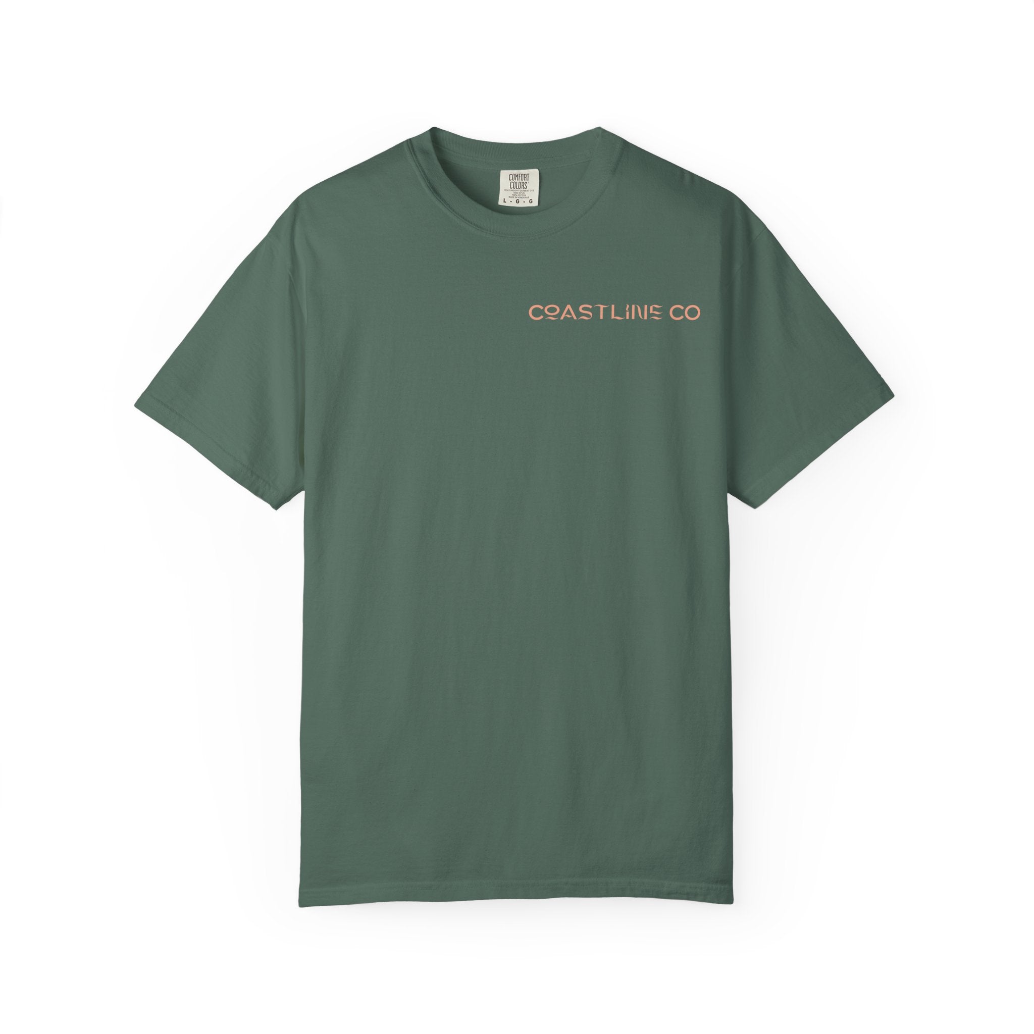 T-Shirt — Coastline Co Tiki Logo Tee (Back Graphic)