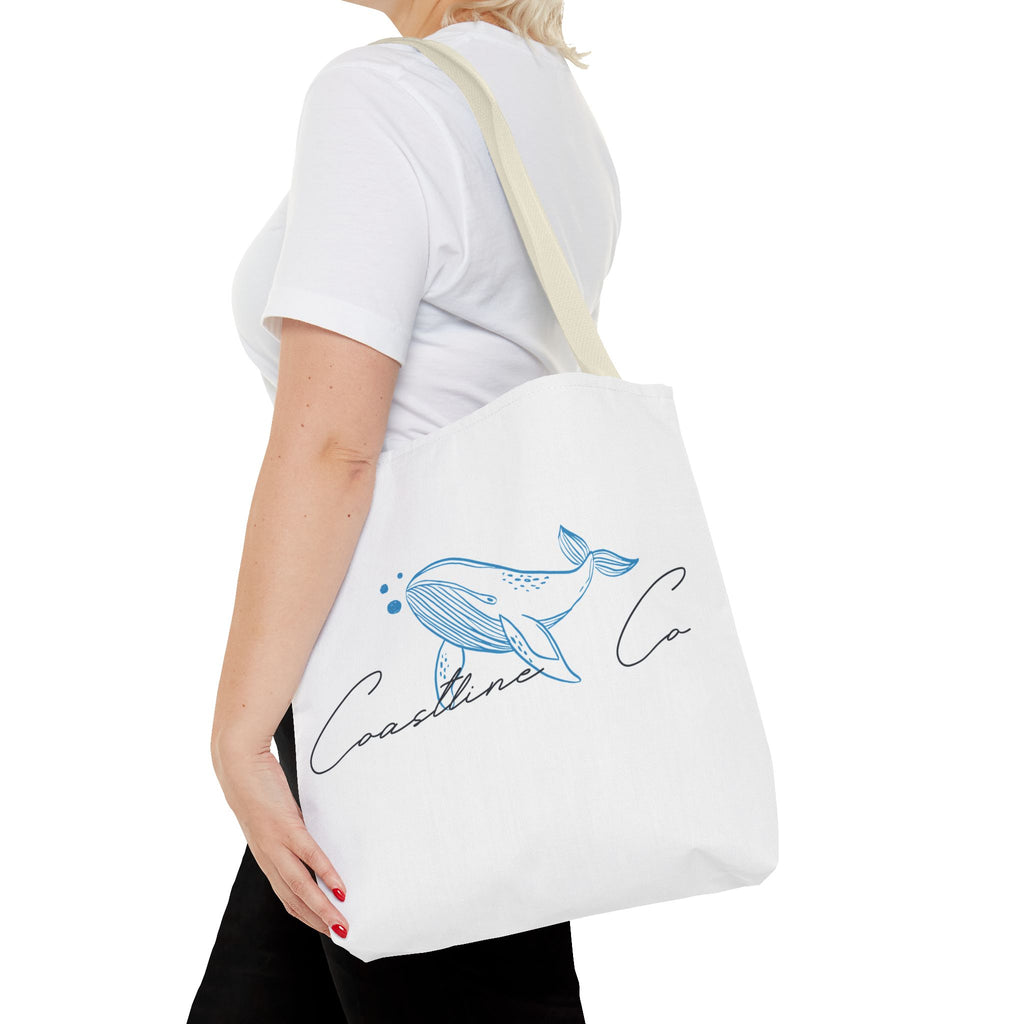 Tote Bag — Coastal Whale Illustration Tote (Coastline Co.)