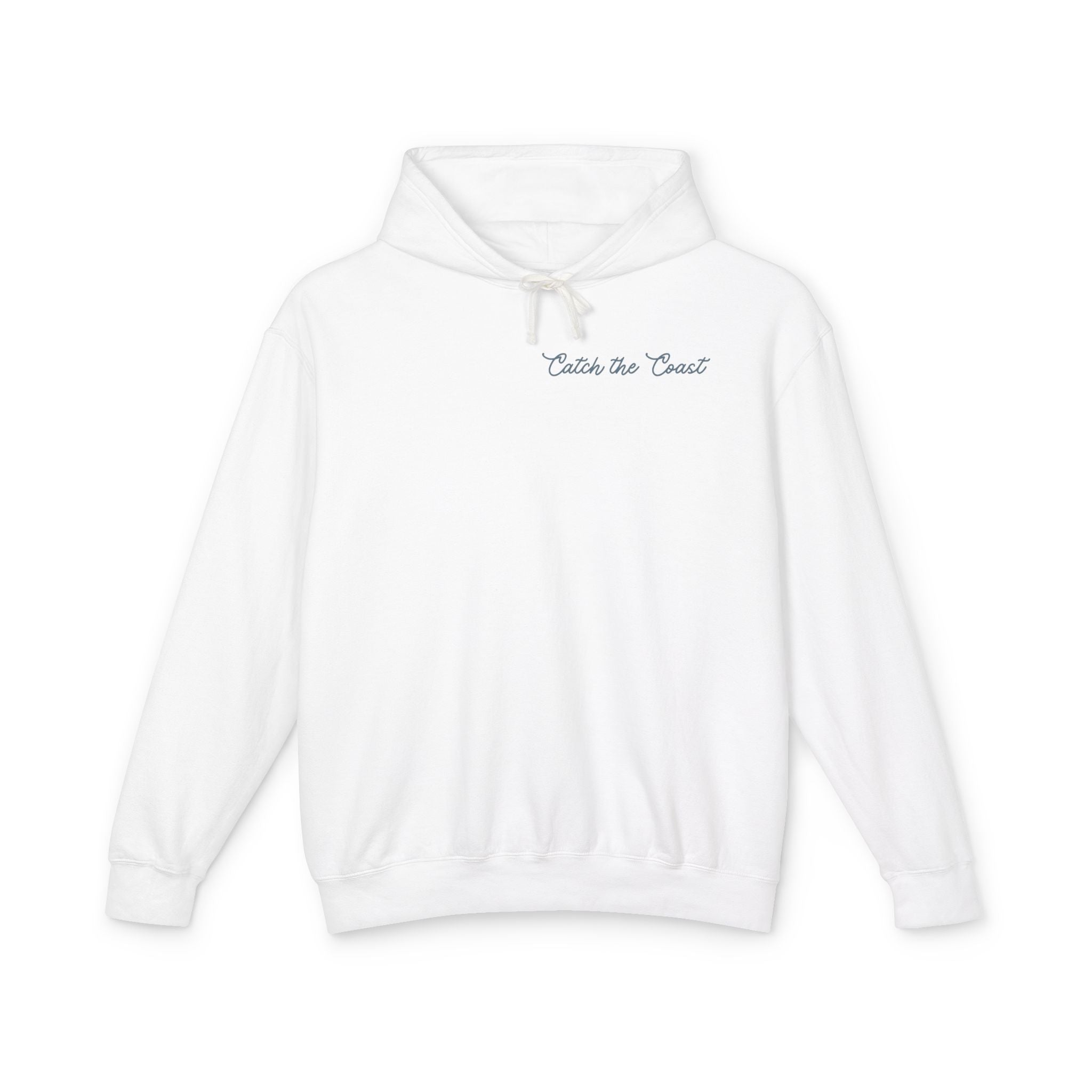 Catch the Coast Hoodie — Coastal Crab Graphic Lightweight Hooded Sweatshirt