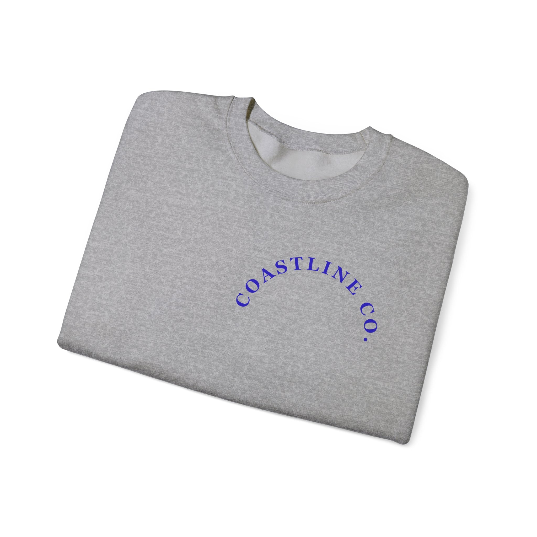 Coastline Co. Surf Crewneck Sweatshirt — 'Ride the Tide' Beach Pullover