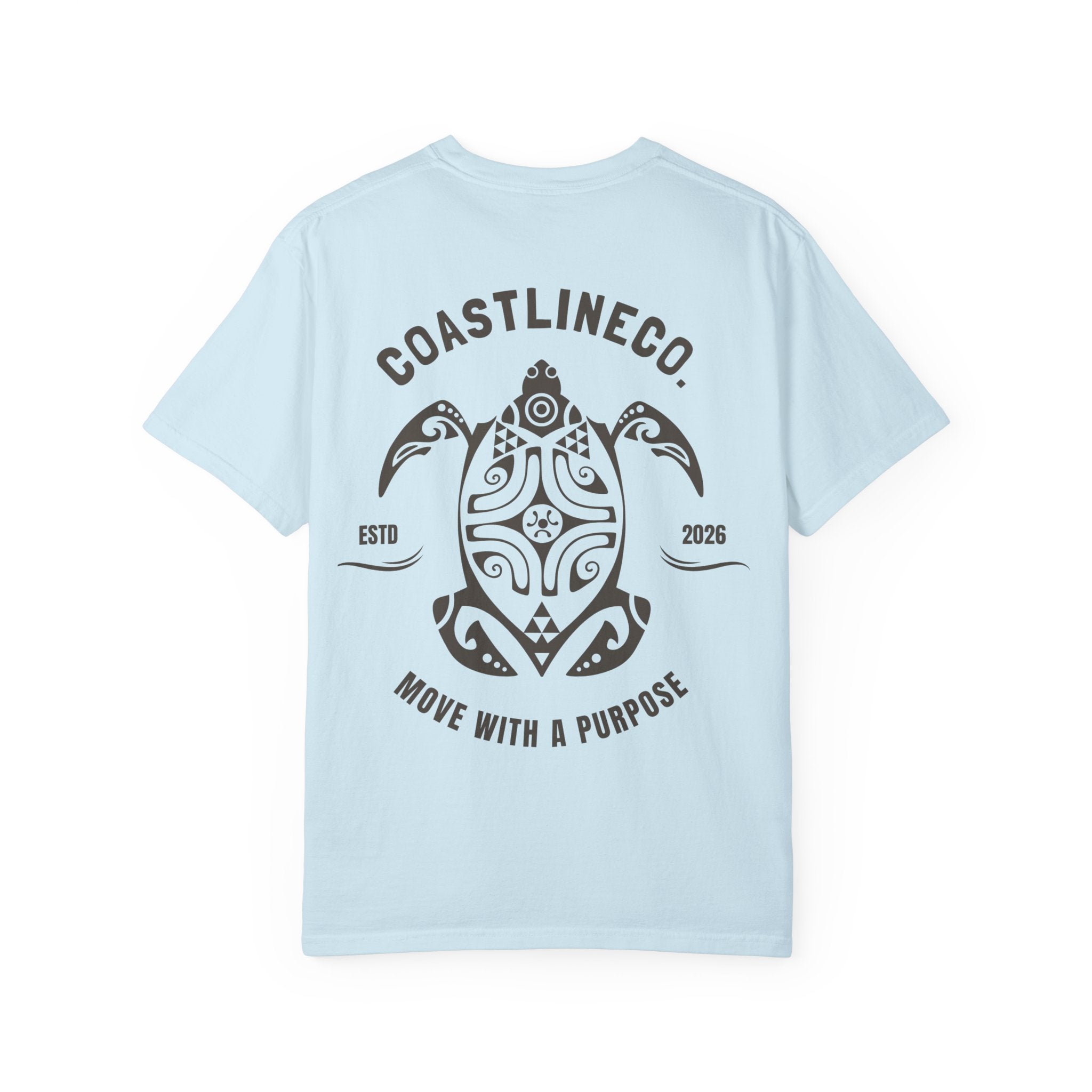 Coastline Co. Tribal Turtle Tee — "Move With A Purpose" Graphic T-Shirt