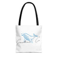 Tote Bag — Coastal Whale Illustration Tote (Coastline Co.)