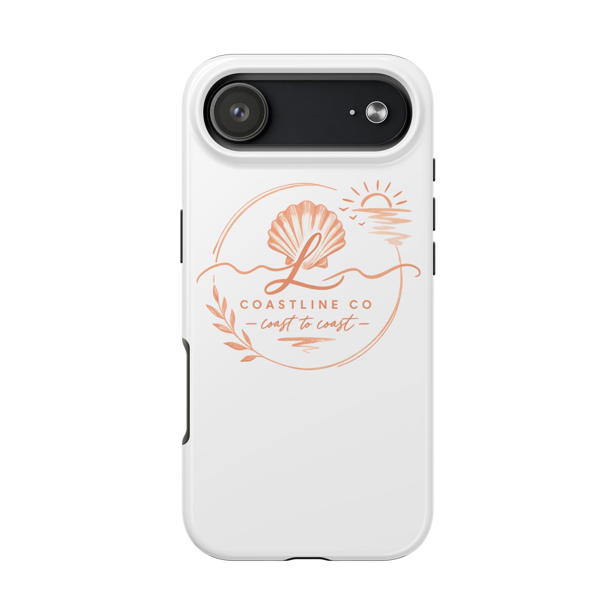 Coastline Co Shell Graphic Tough Phone Case — Coastal Beach Protective Cover