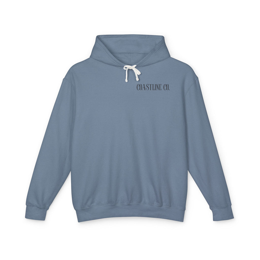 Coastline Co. Surf Hoodie — "Ride The Waves" Lightweight Hooded Sweatshirt